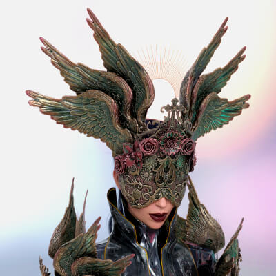 The Heavens Omen Mask & Armlets