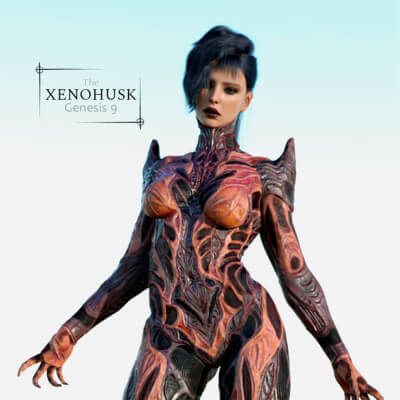The Xeno-Husk Symbiotic Suit for Genesis 9