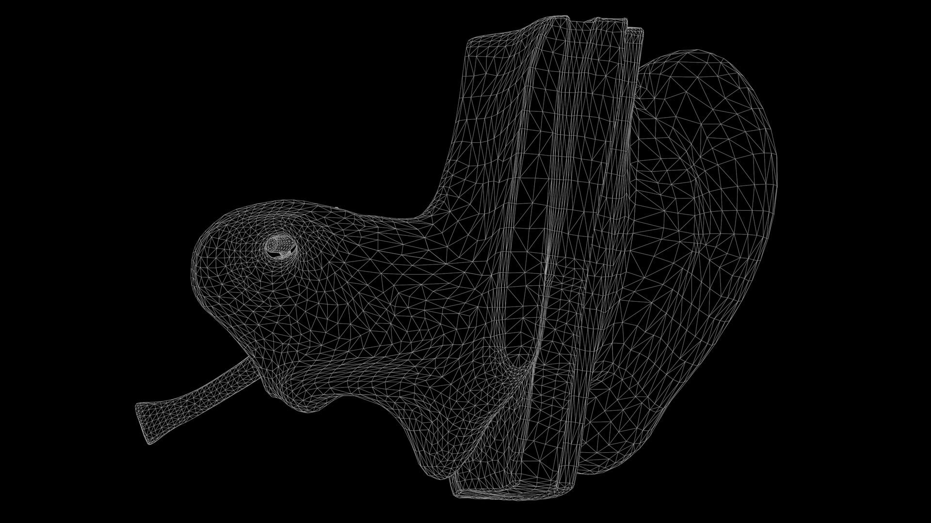 Ear Structure Anatomy Section - 3D Model by zames1992d