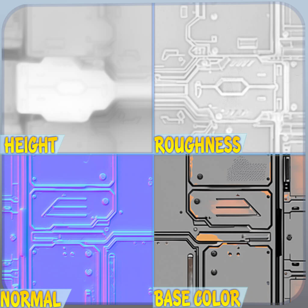 Sci-Fi Seamless Texture by zames1992d