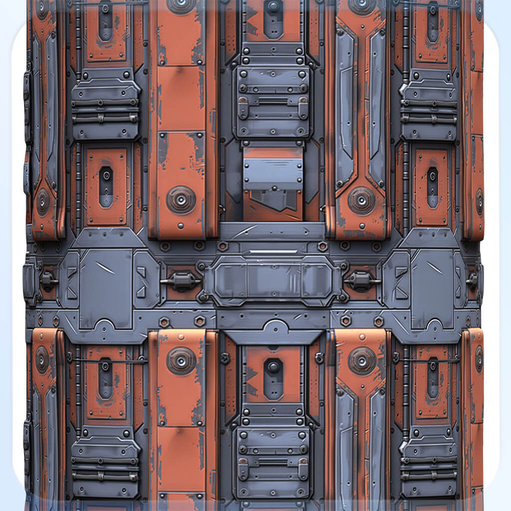 Sci-Fi Seamless Texture by zames1992d