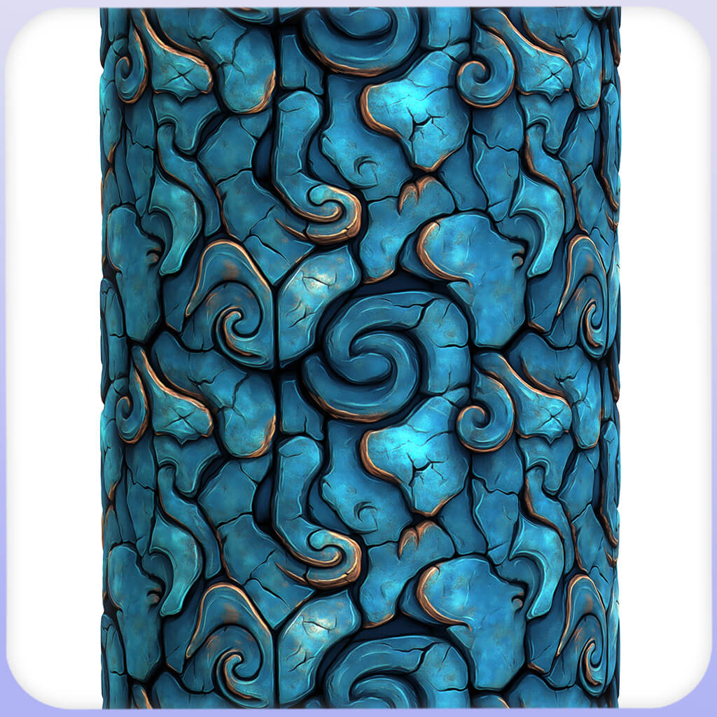 Stylized Alien Seamless Texture by zames1992d