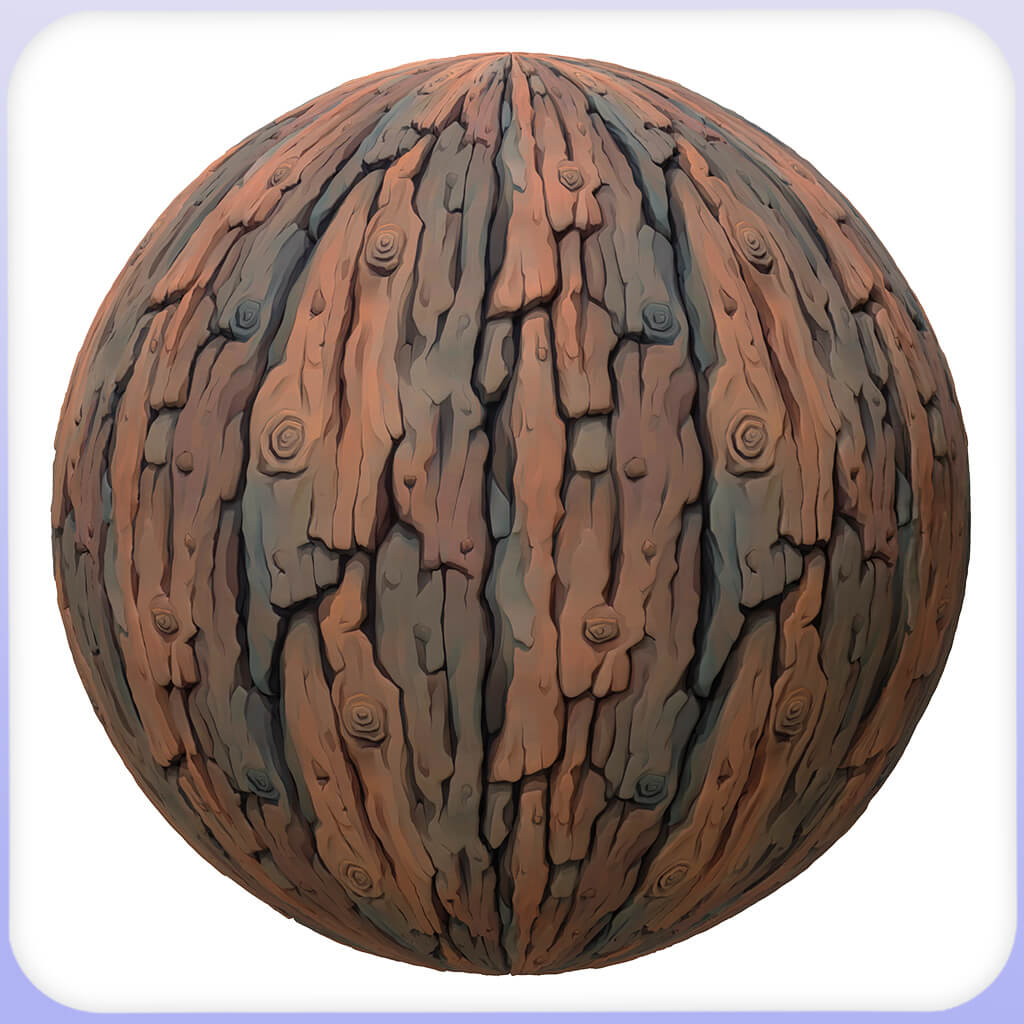 Stylized Bark Seamless Texture by zames1992d