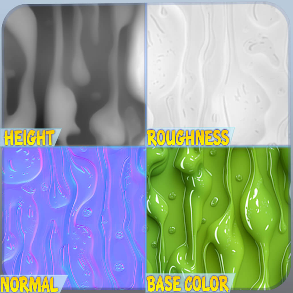 Slime Line Texture Stylized Slime Seamless Texture by zames1992d