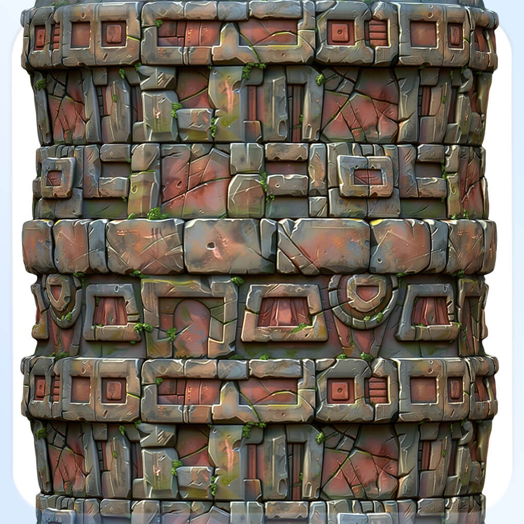 Stylized Wall Seamless Texture by zames1992d