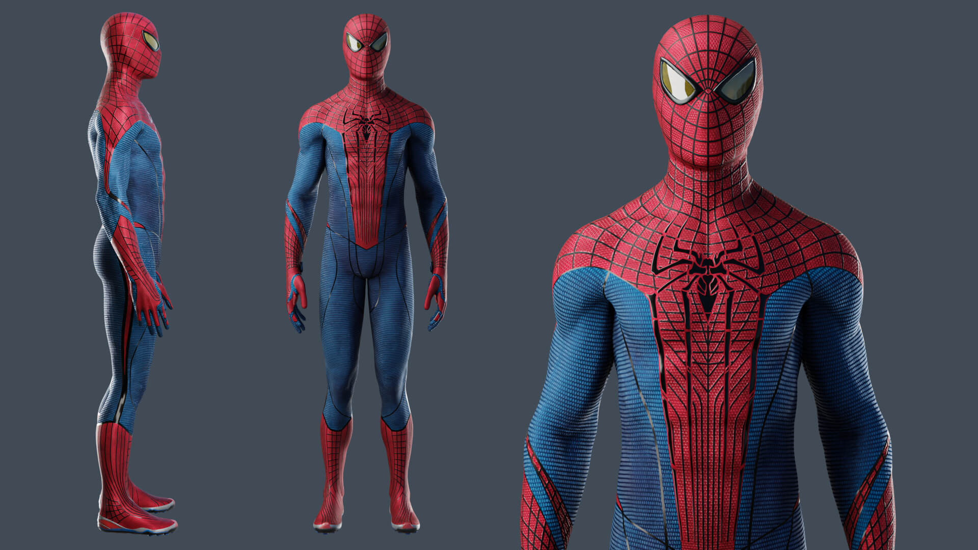 Spiderman Suit Texture