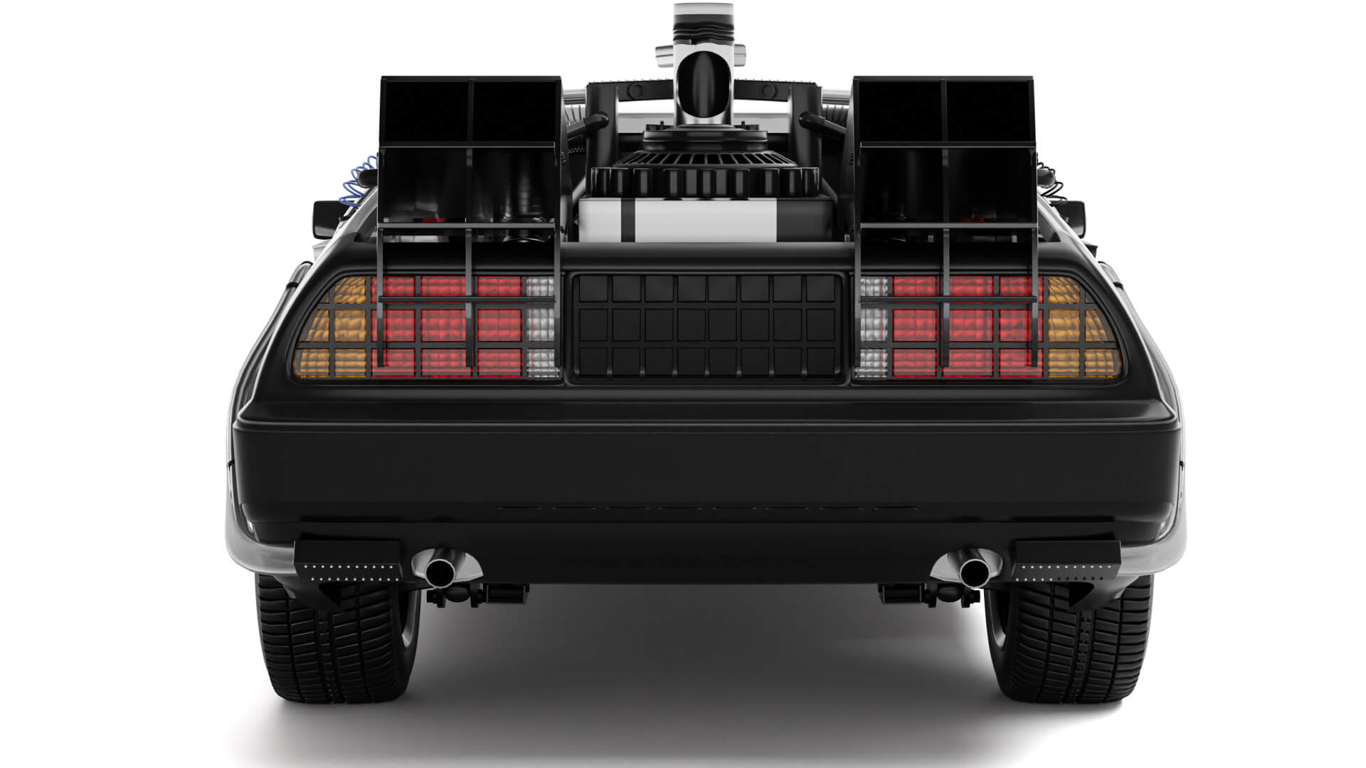 DeLorean Back To The Future - 3D Model by zampvers