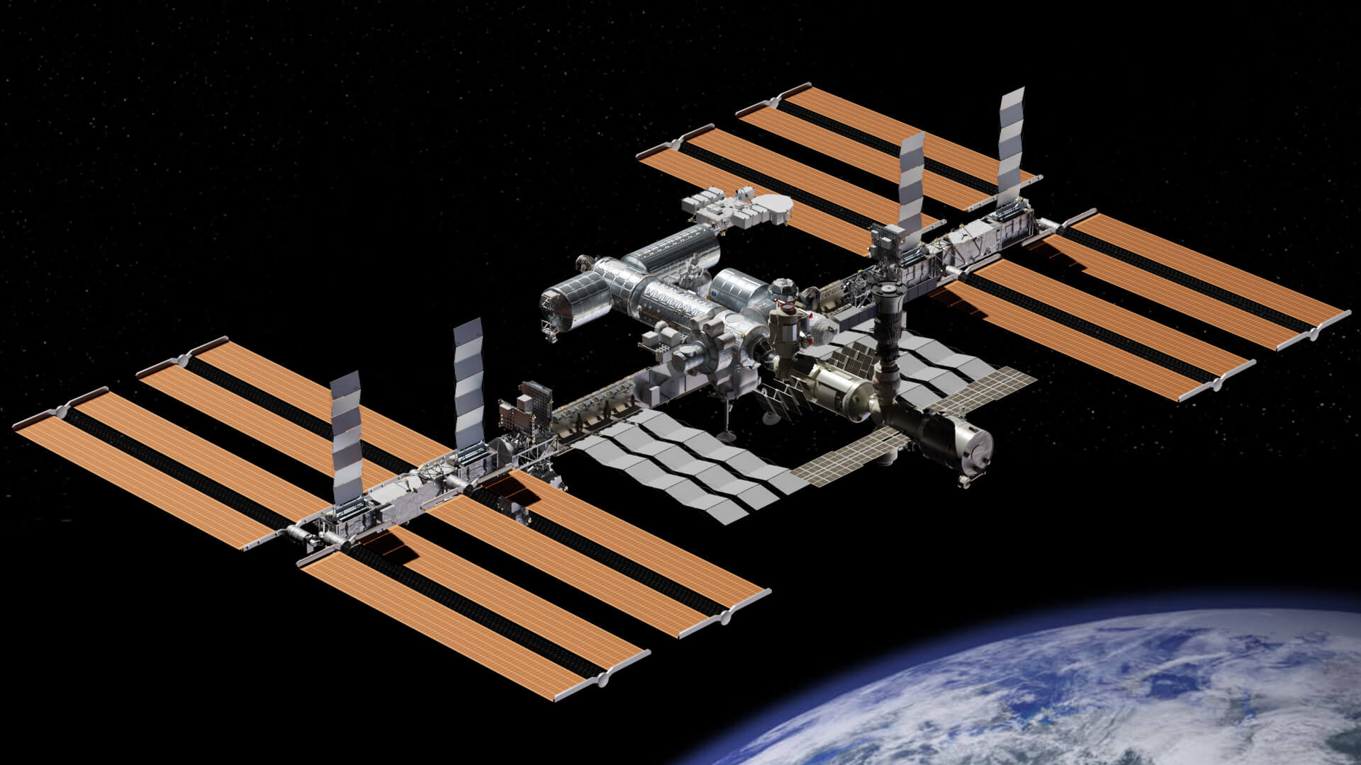 NASA International Space Station 3D Model By Zampvers