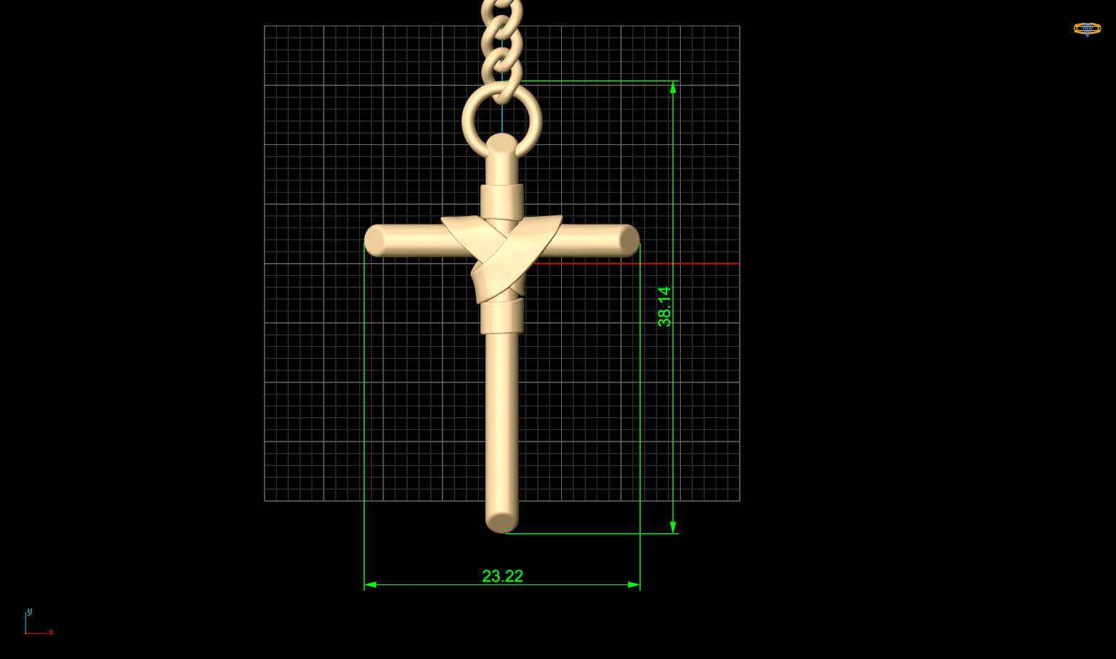 Cross Key Holder - 3D Model by ZaraHM
