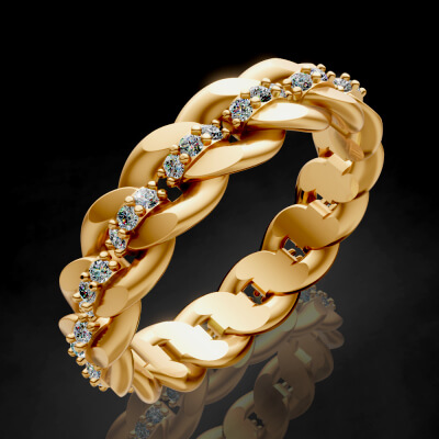 Luxury Iconic Engagement Ring - 3D Model by ZaraHM