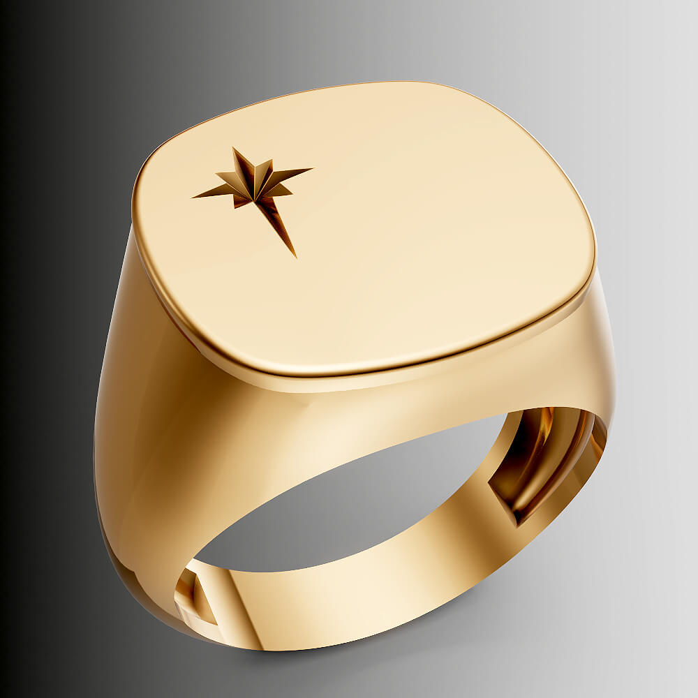 North Star Ring - 3D Model by ZaraHM