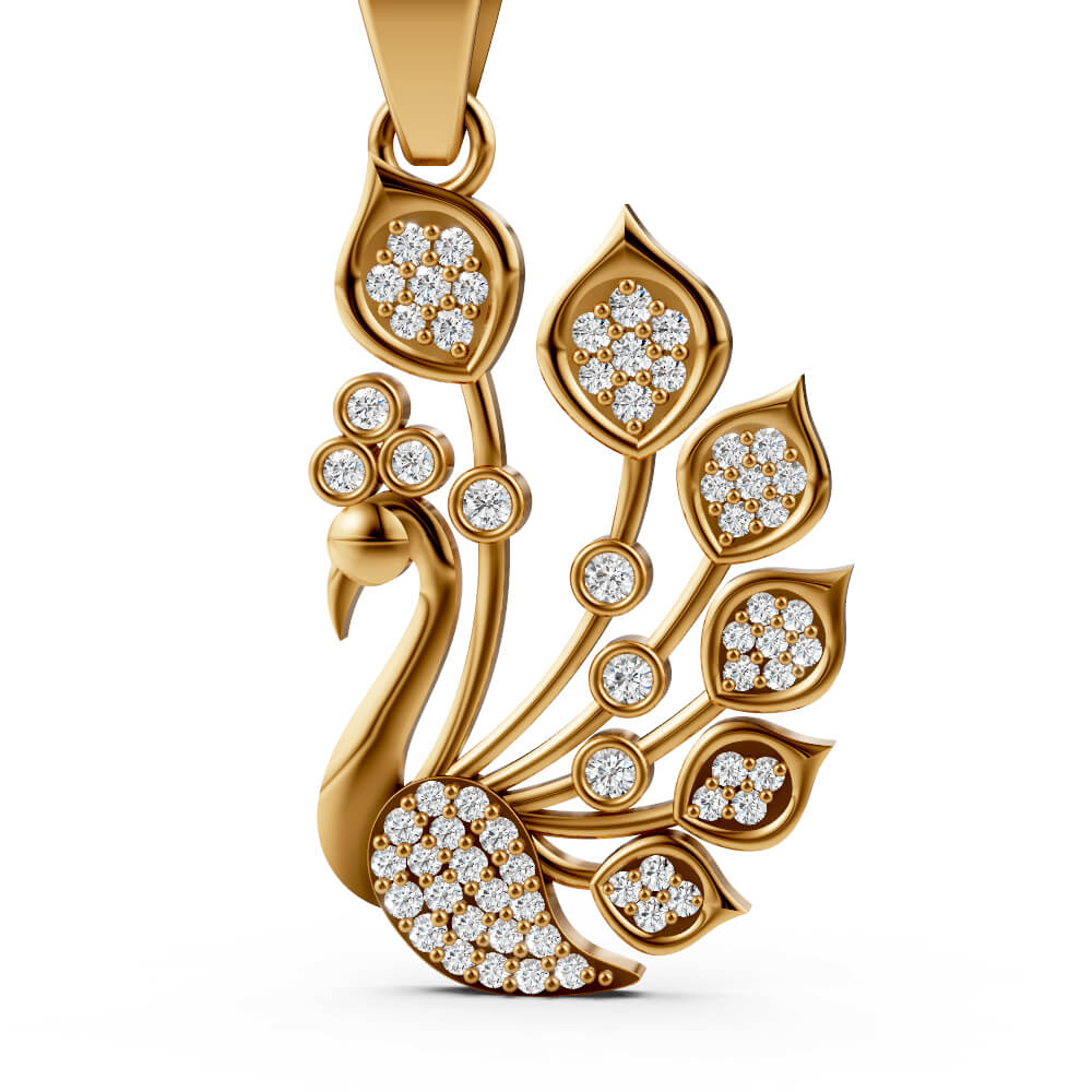 Peacock Pendant - 3D Model by ZaraHM