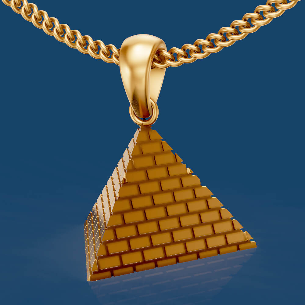 Pyramid Pendant - 3D Model by ZaraHM