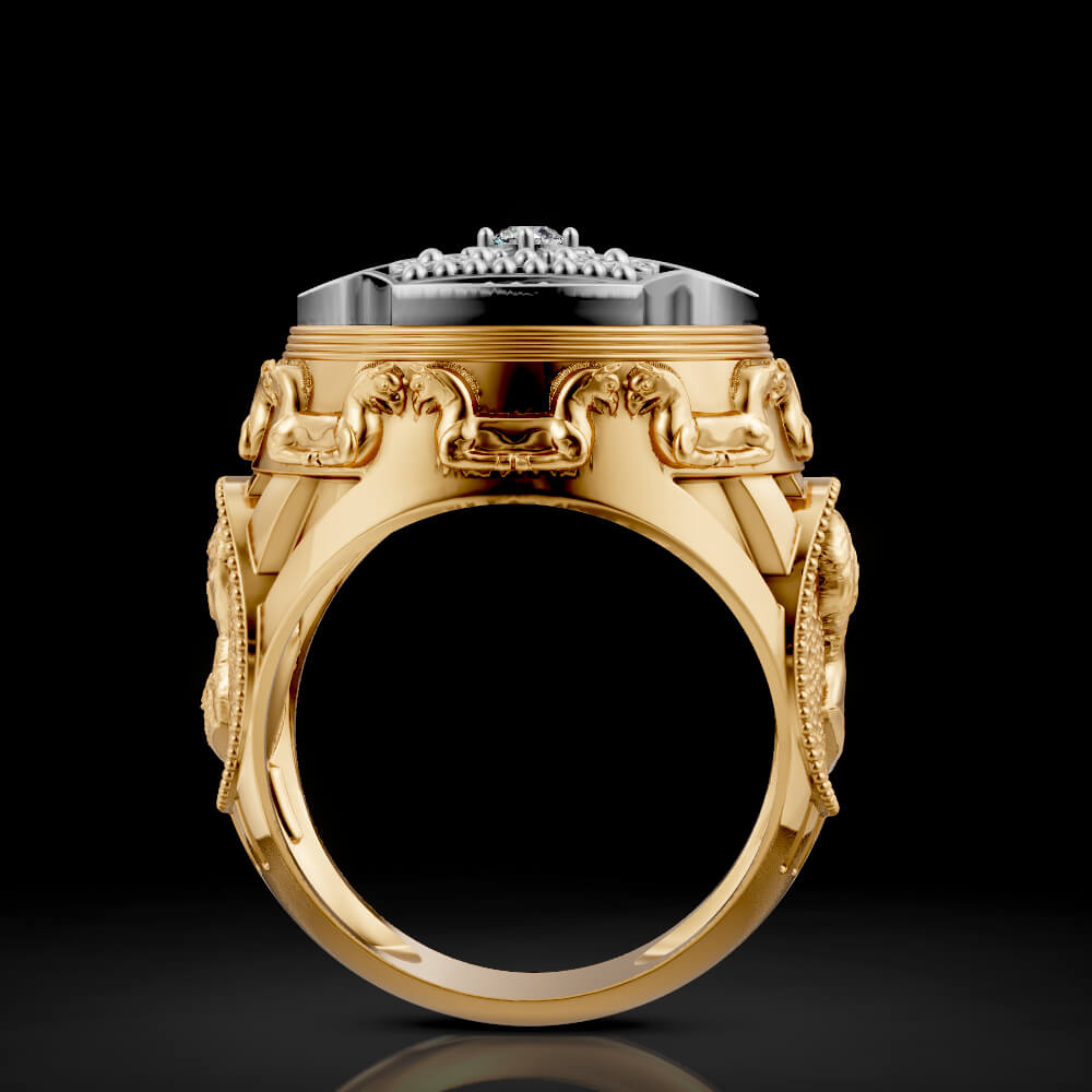 Royal Crown Ring - 3D Model by ZaraHM