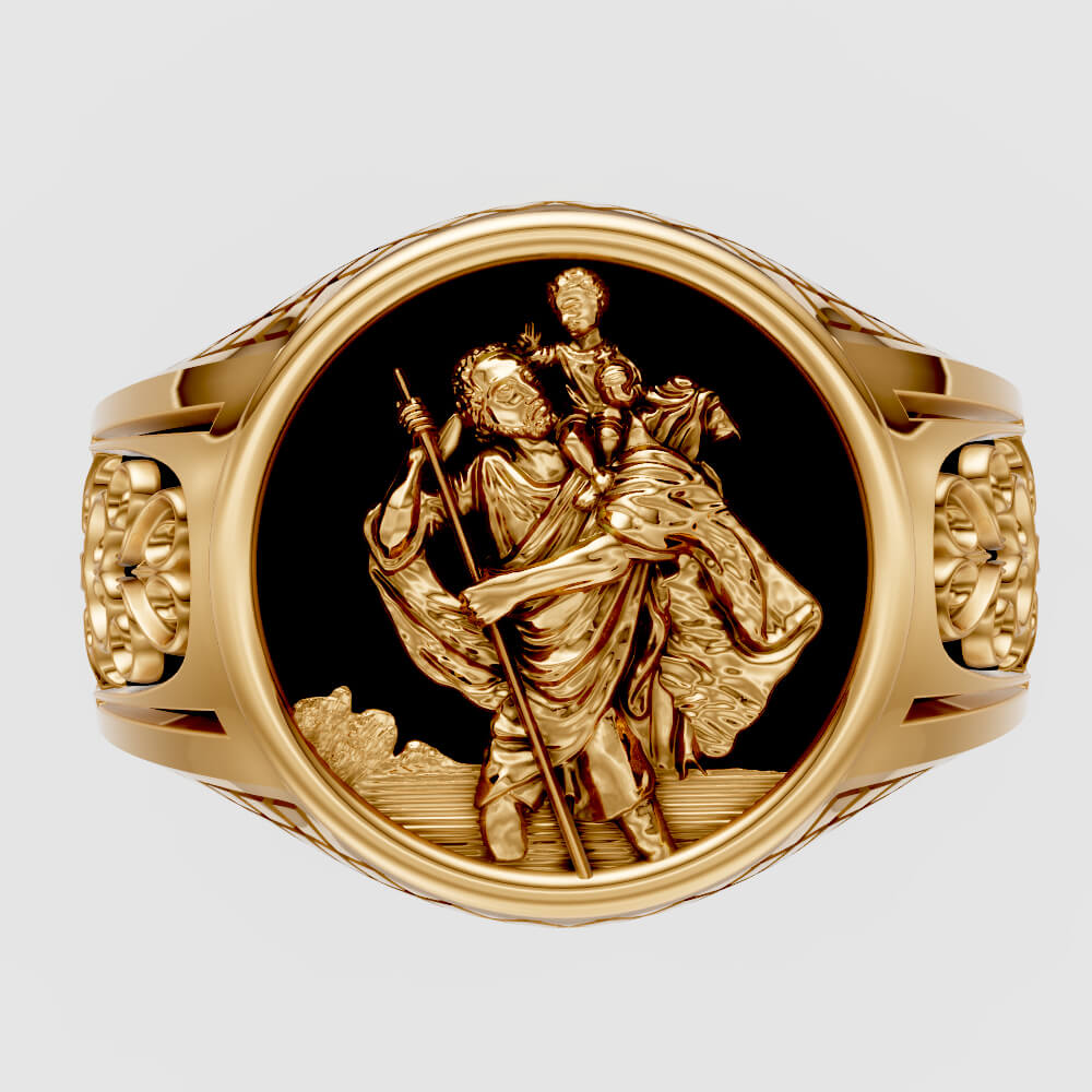 Saint Christopher Ring - 3D Model by ZaraHM