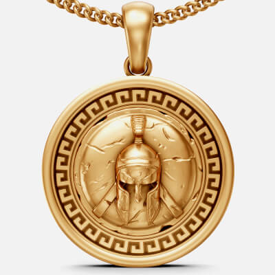 Spartacus Shield Pendant - 3D Model by ZaraHM