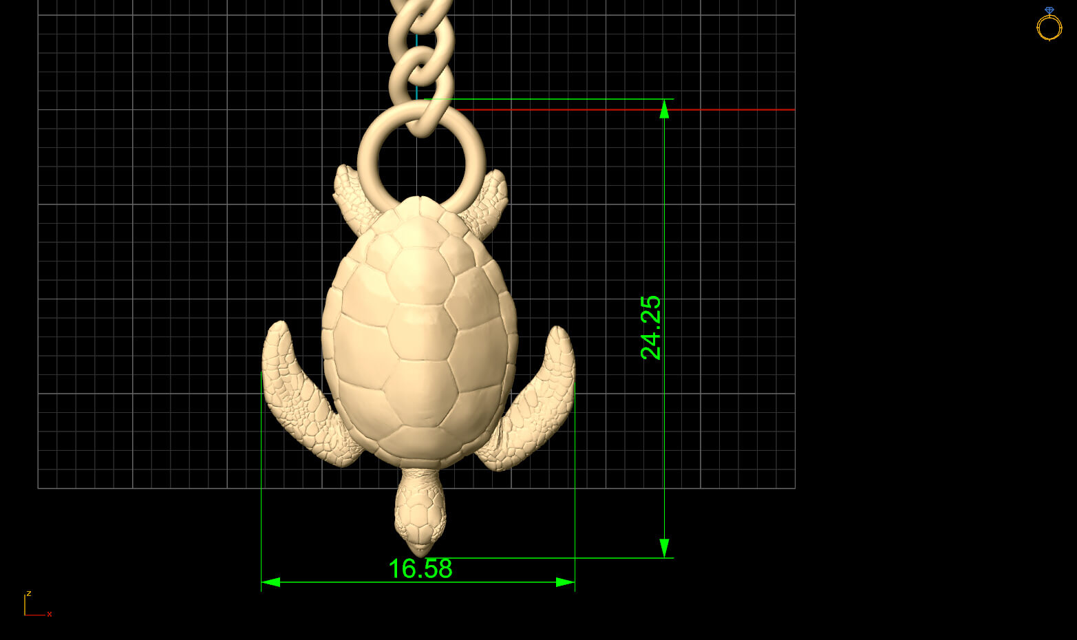 Turtle Key Holder - 3D Model by ZaraHM