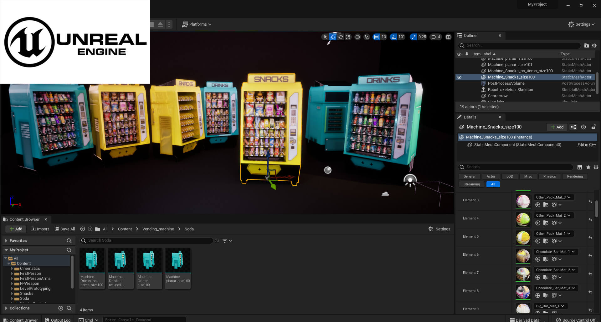 Vending Machine Visualization Vending Machines - 3D Model by Zelad