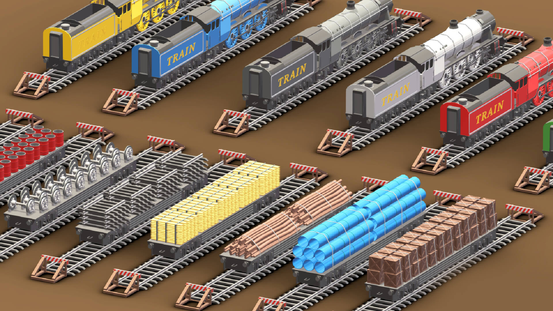 Train Collection 3D Model by ziea vernal