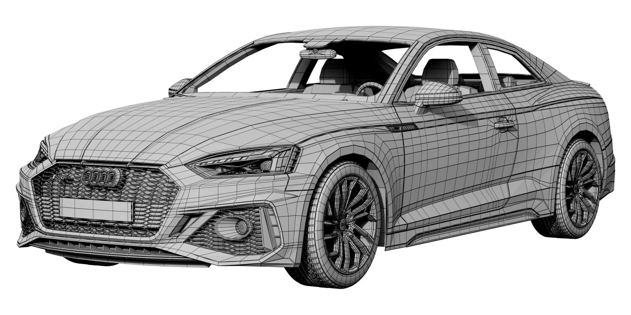 Audi RS5 Coupe 3D Model by zifir3d