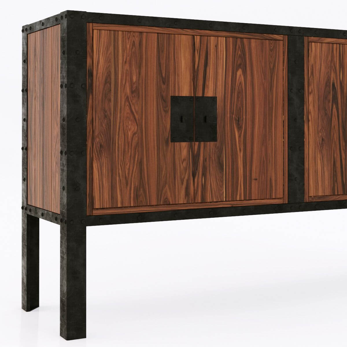Dovetail Furniture Console Table 3D Model by zifir3d