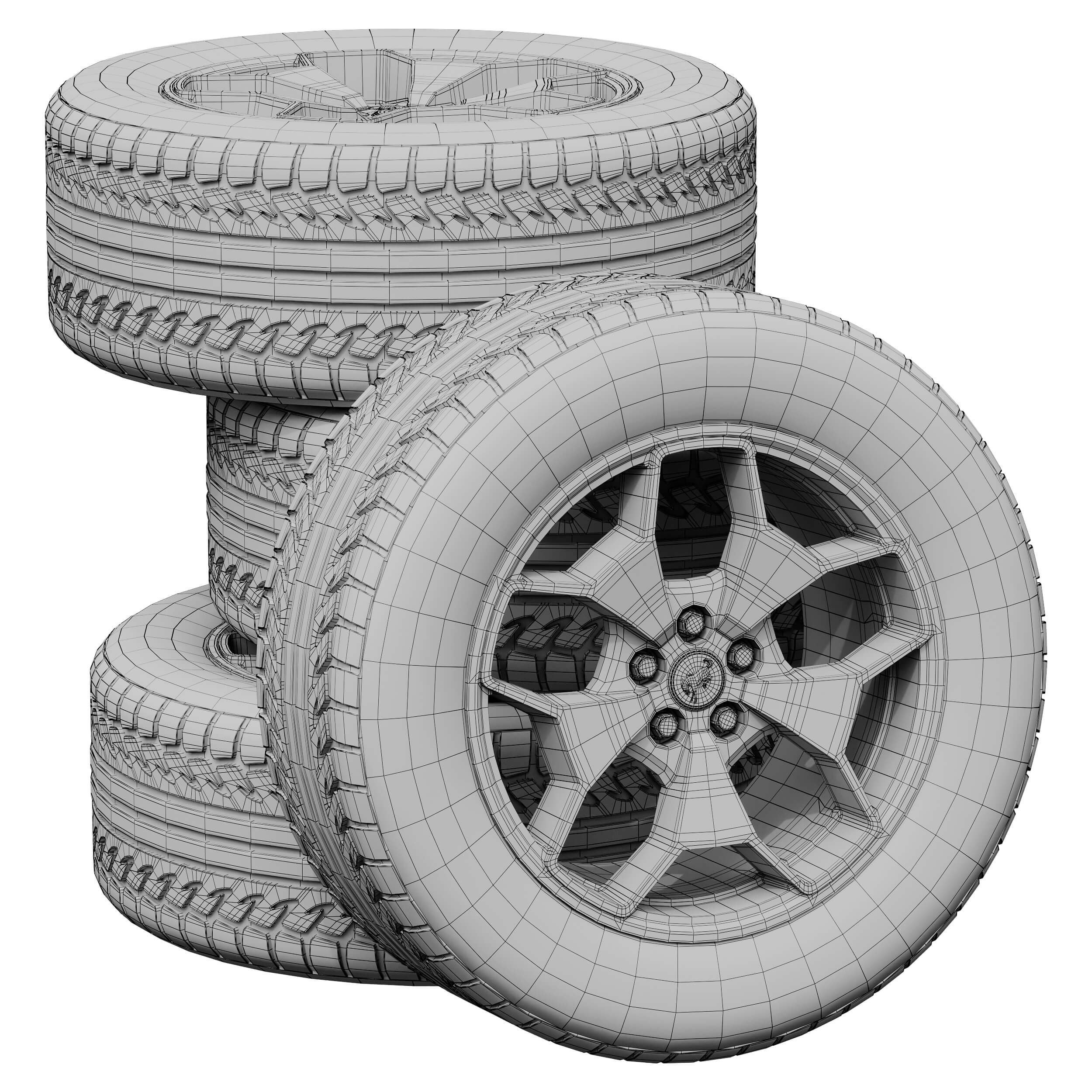 Ford Bronco Sport Tires 3D Model by zifir3d