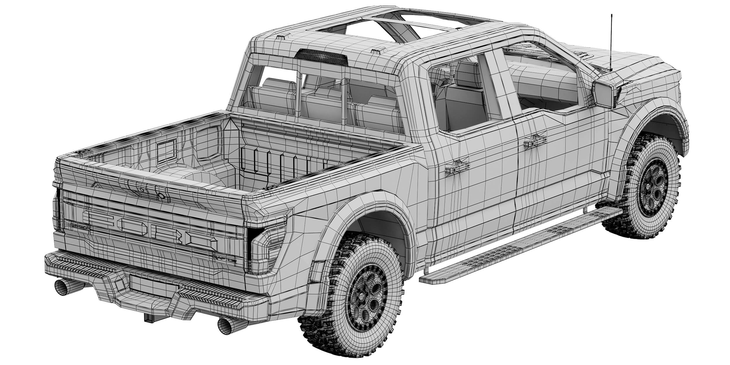 Base Model Raptor Ford F-150 Raptor 2024 3D Model by zifir3d