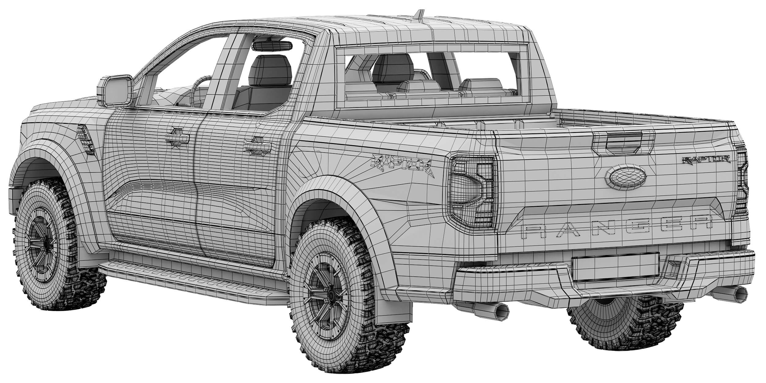 Ford Ranger Raptor 3D Model by zifir3d