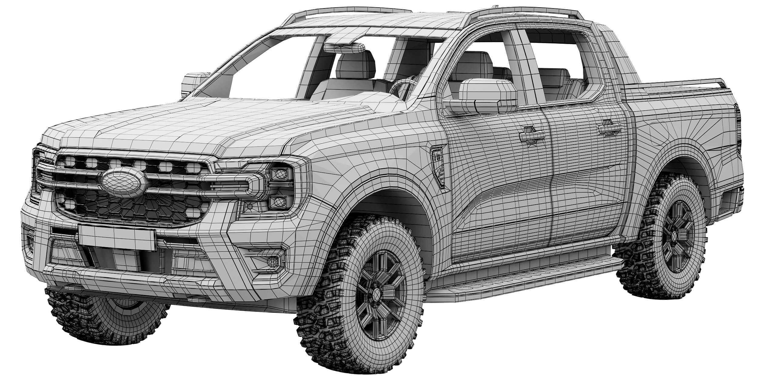 Ford Ranger Wildtrak 3D Model by zifir3d