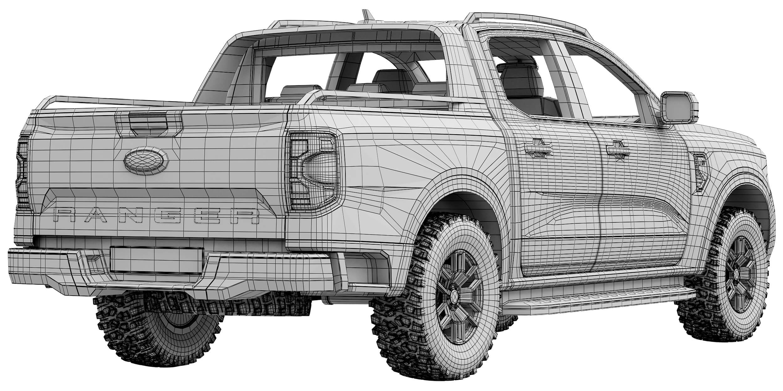 Ford Ranger Wildtrak 3D Model by zifir3d