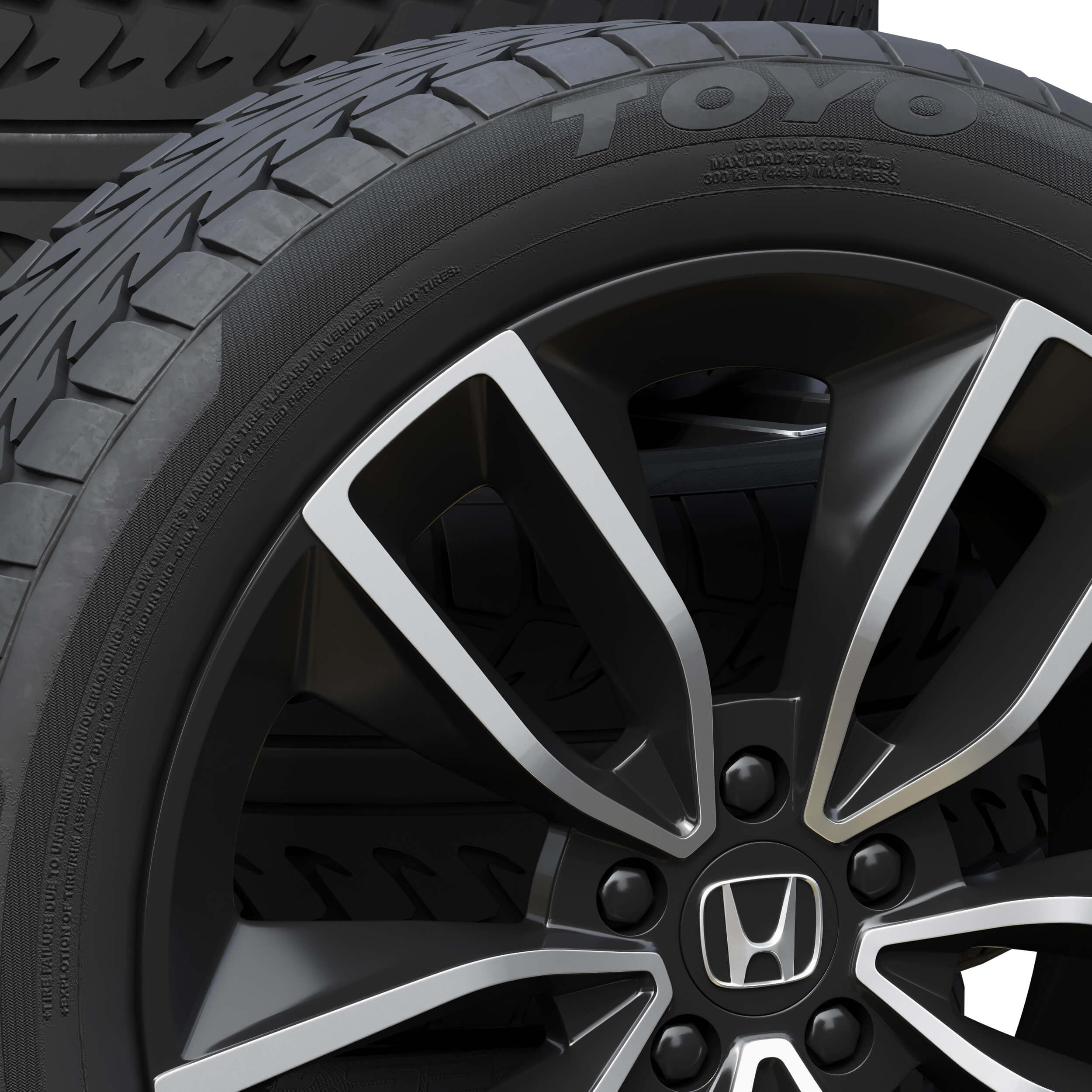 Honda Tires 3D Model by zifir3d