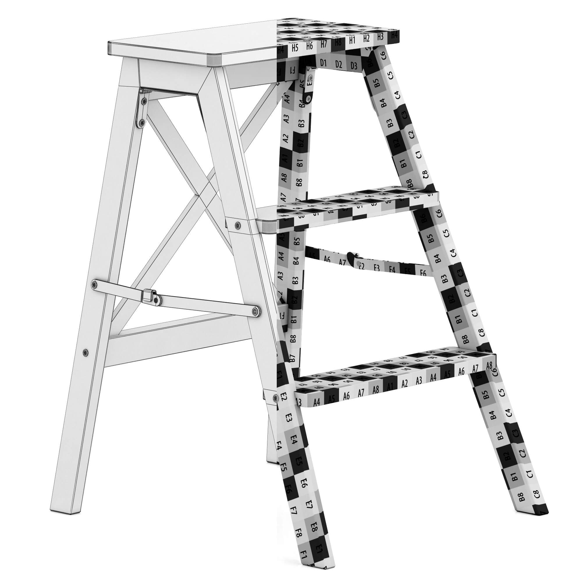 Ikea Bekvam Step Ladder 3D Model by zifir3d
