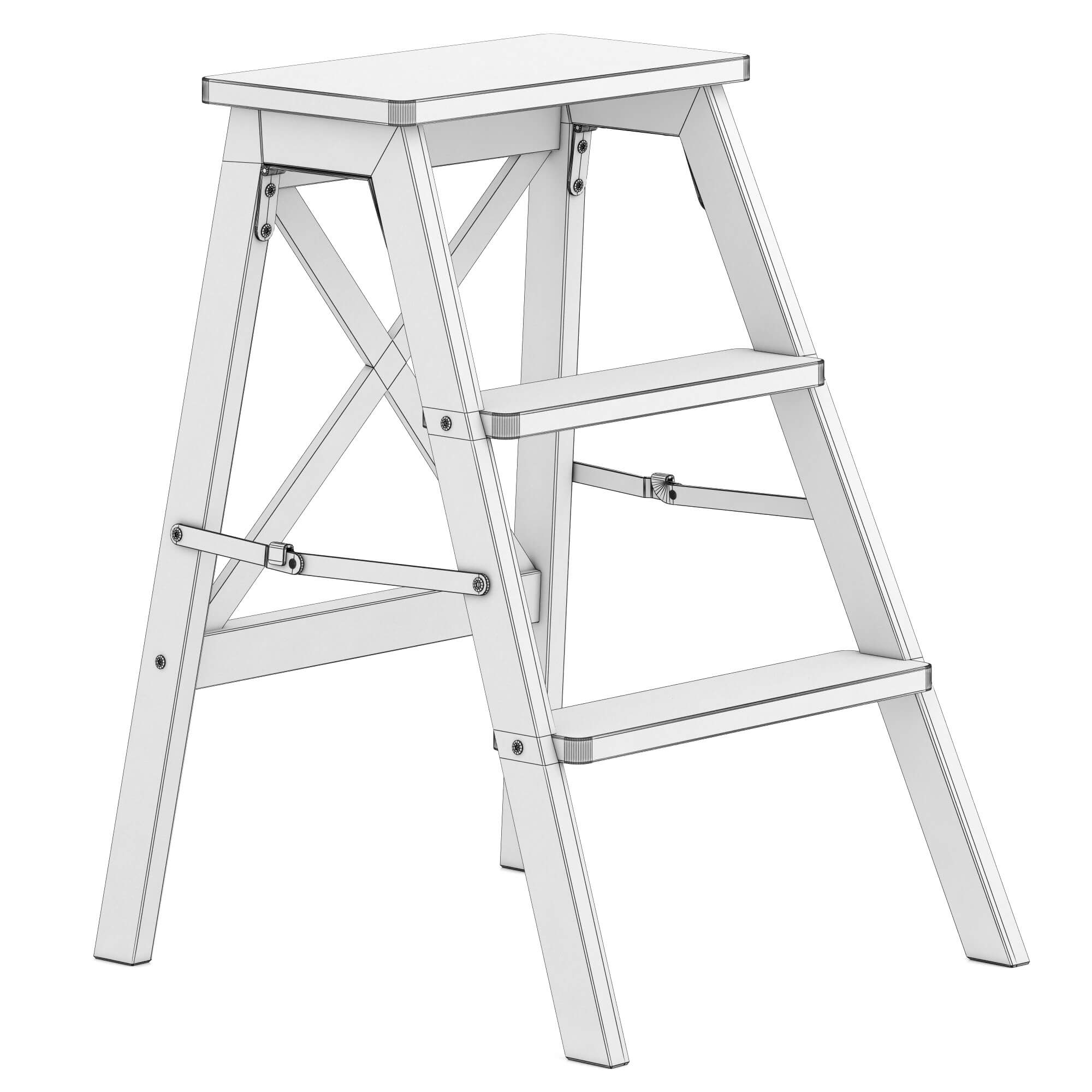Ikea Bekvam Step Ladder 3D Model by zifir3d