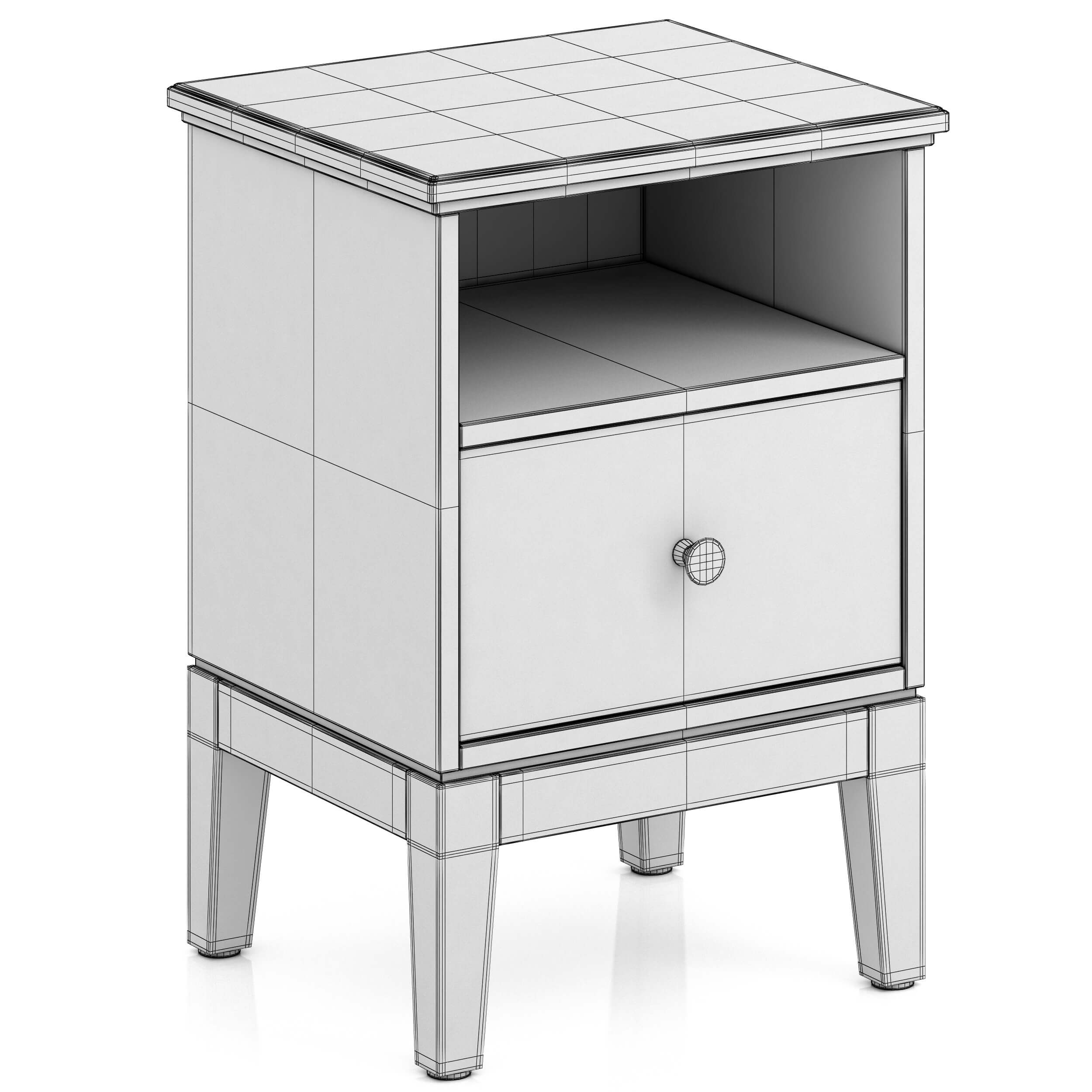 Ikea Idanas Nightstand 3D Model by zifir3d