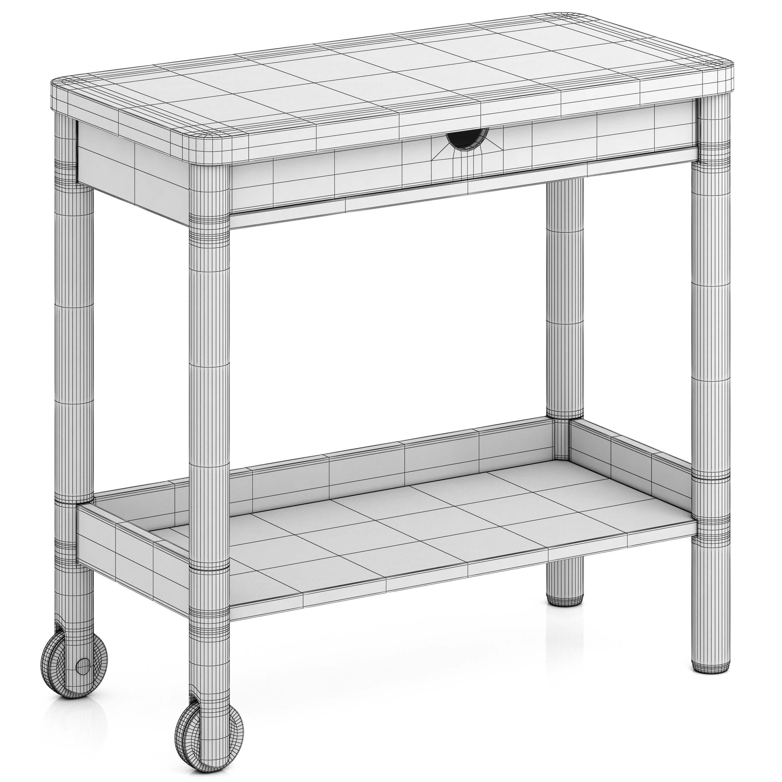 Ikea Ronninge Utility Cart 3D Model by zifir3d