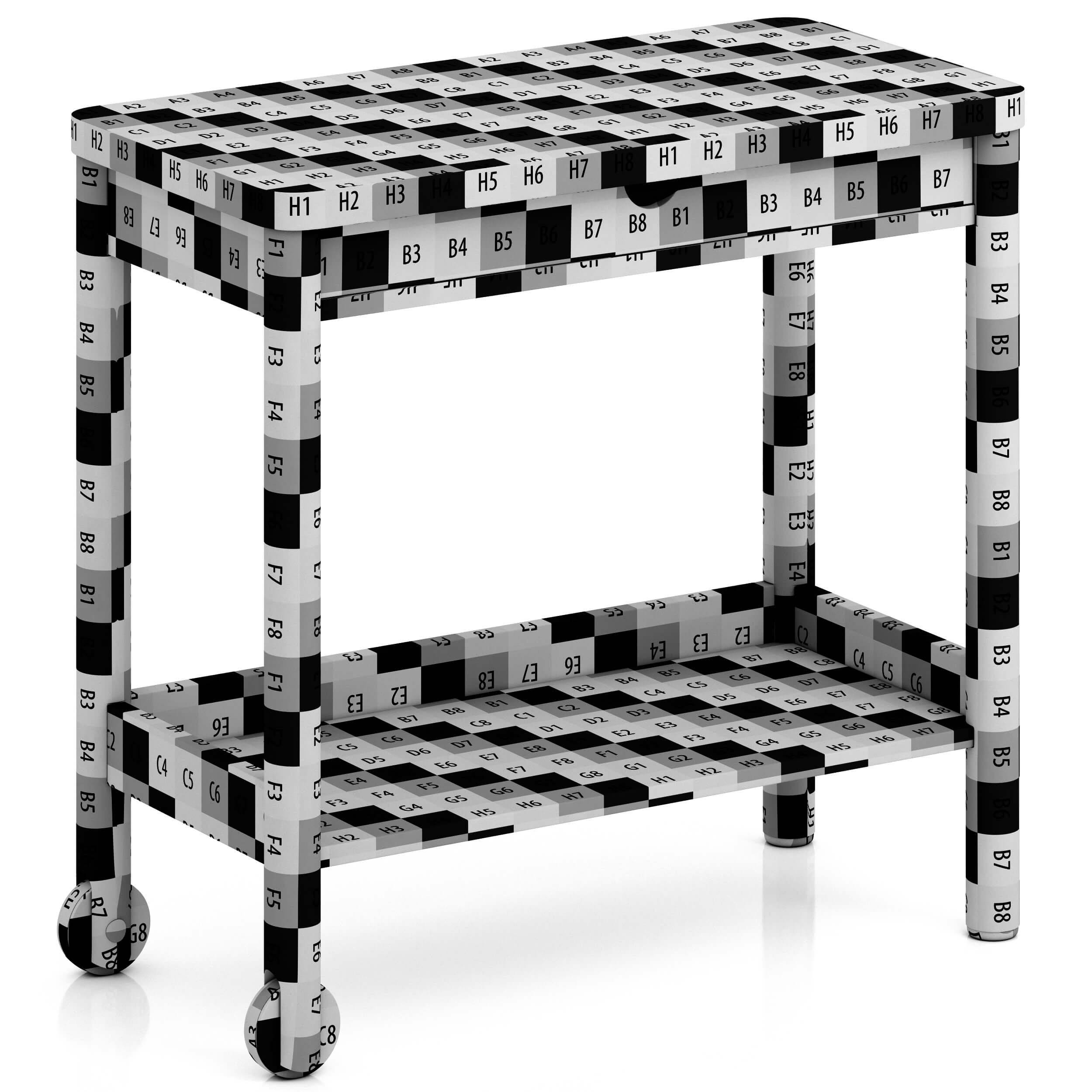 Ikea Ronninge Utility Cart 3D Model by zifir3d