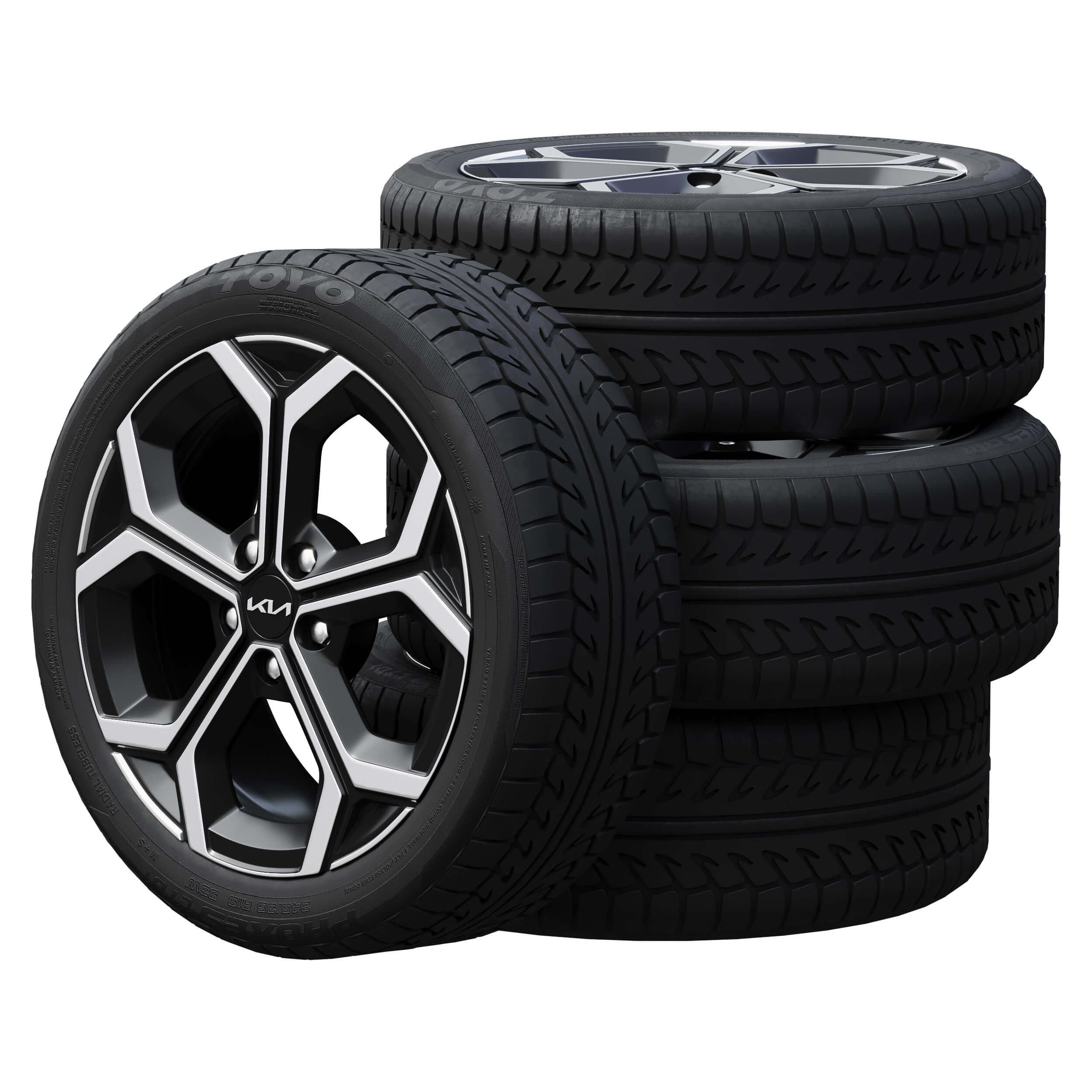 Kia Tires 3D Model by zifir3d