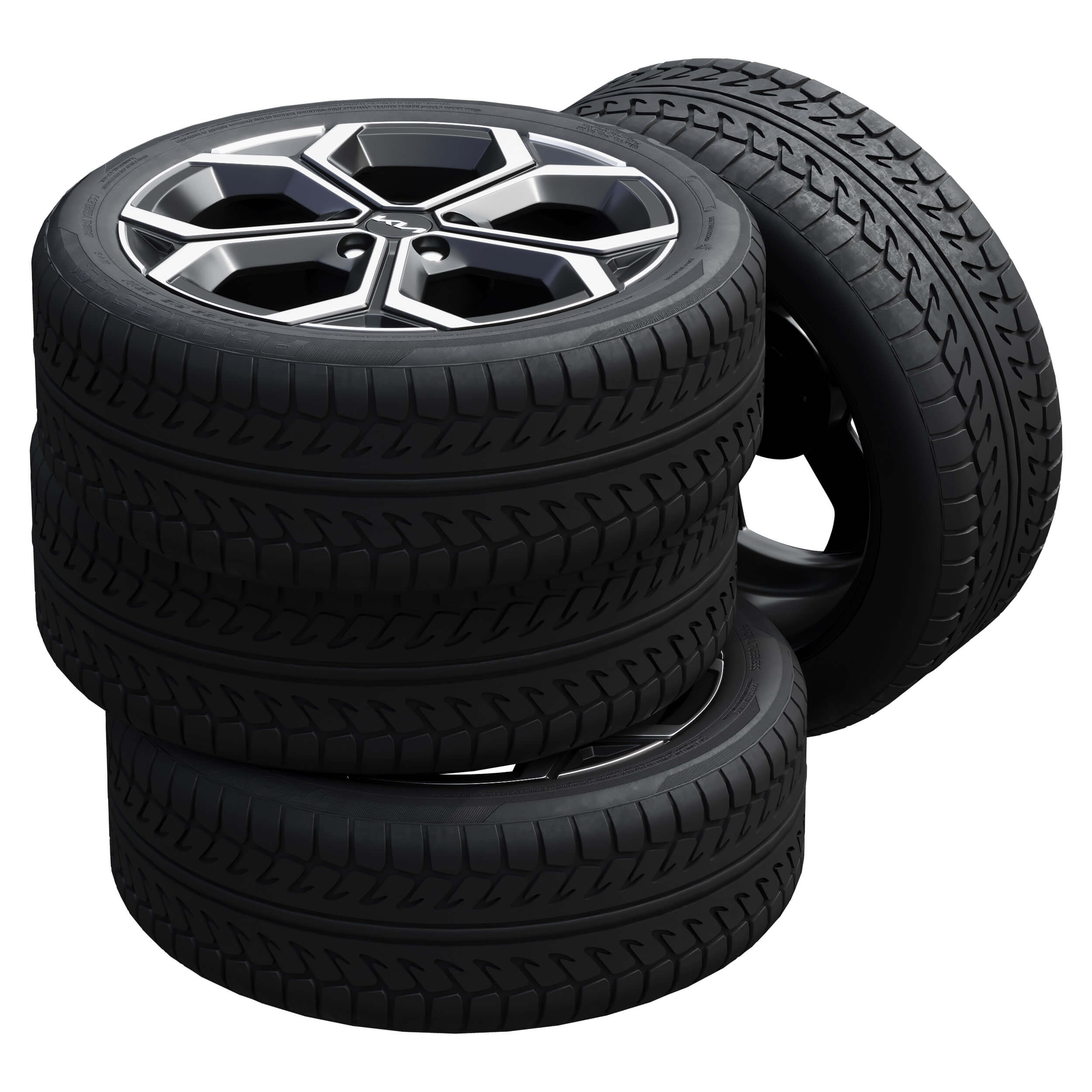 Kia Tires 3D Model by zifir3d