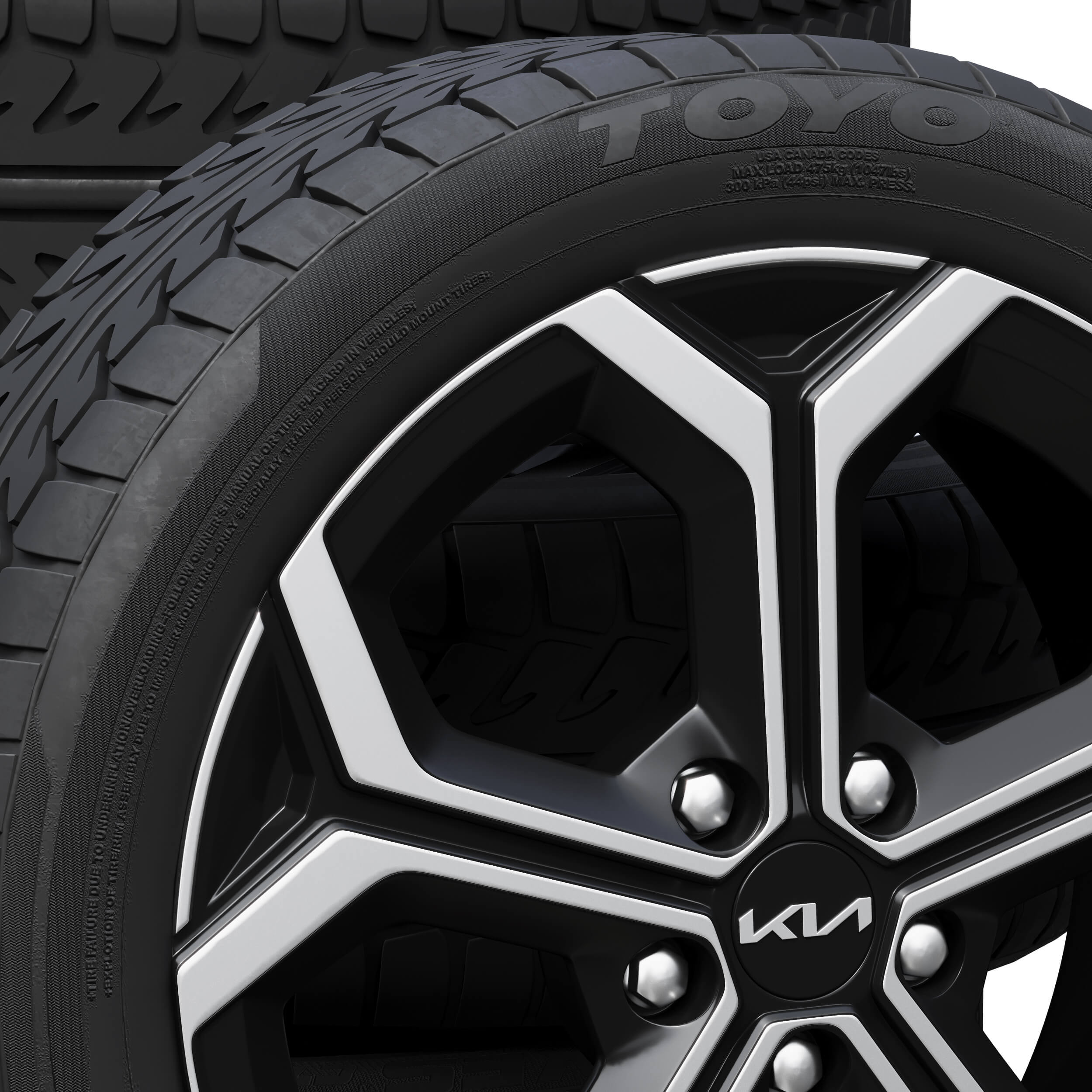 Kia Tires 3D Model by zifir3d