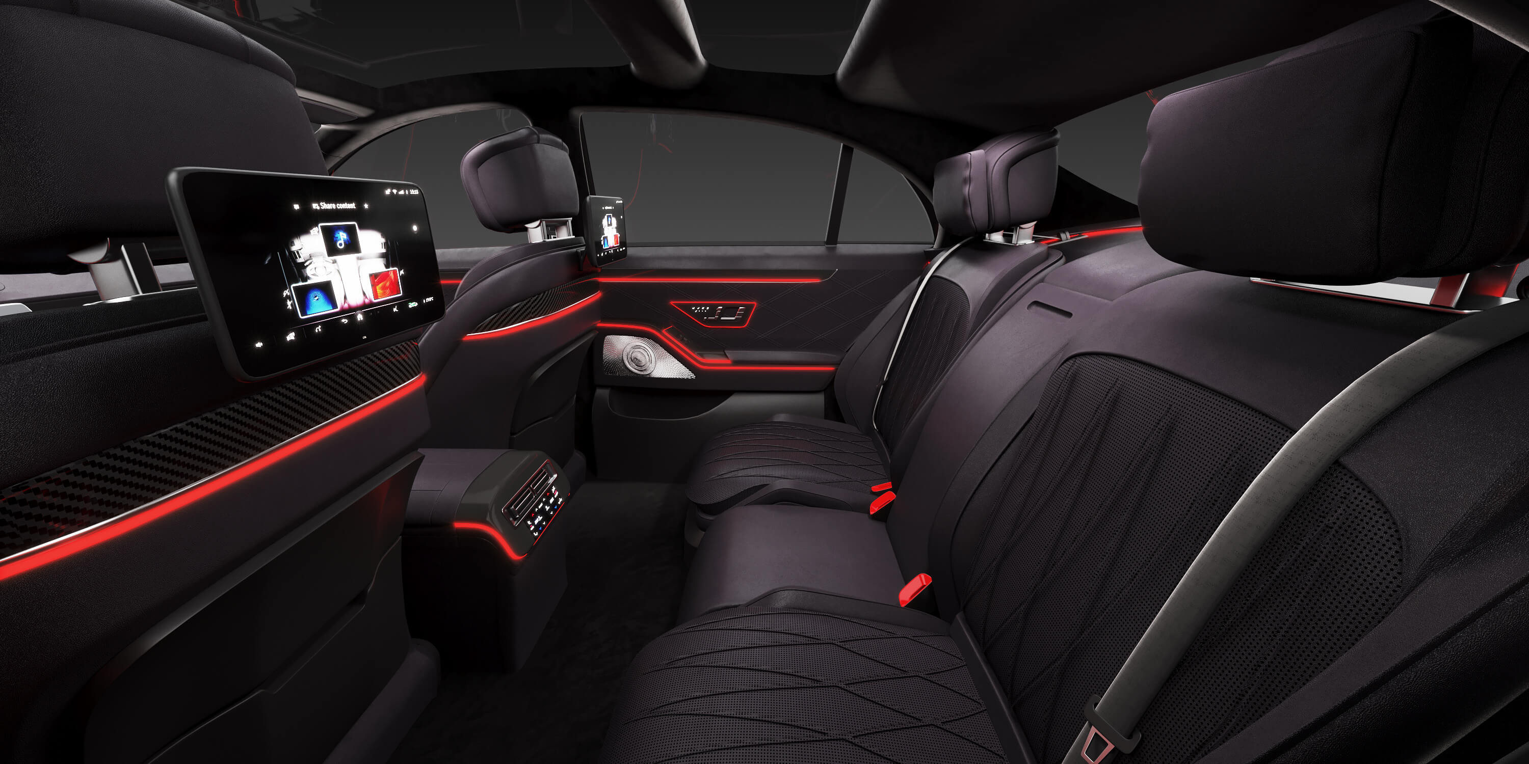 MercedesBenz S63 AMG Interior 3D Model by zifir3d
