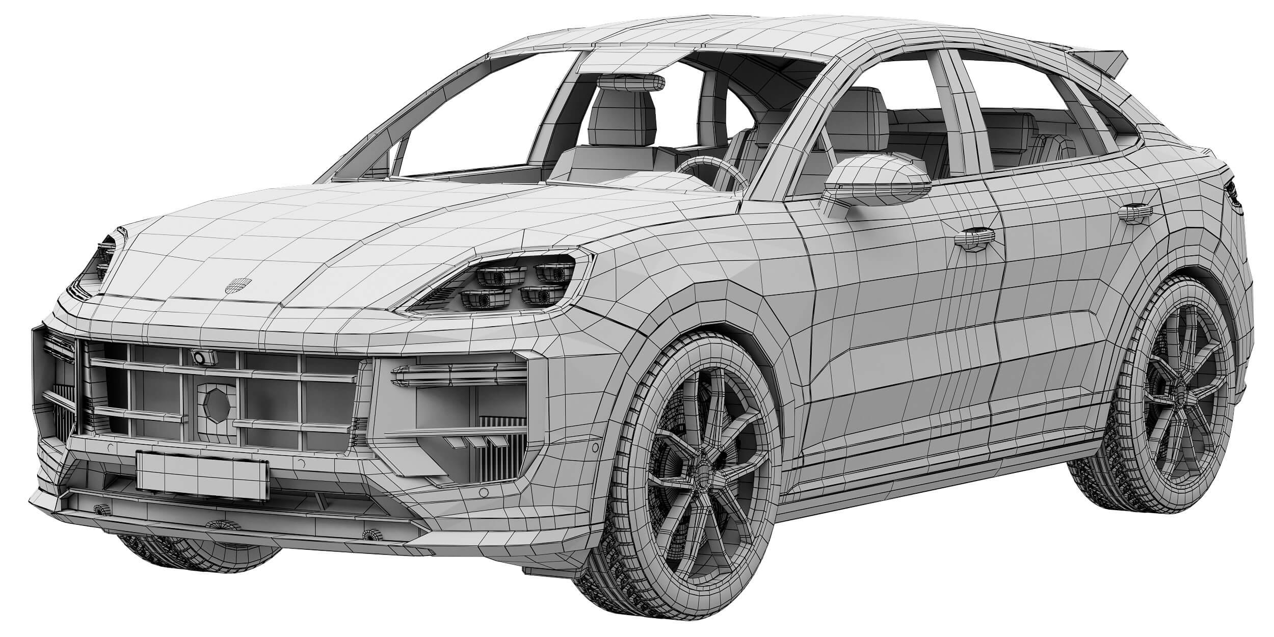 Porsche Cayenne Turbo GT 3D Model by zifir3d