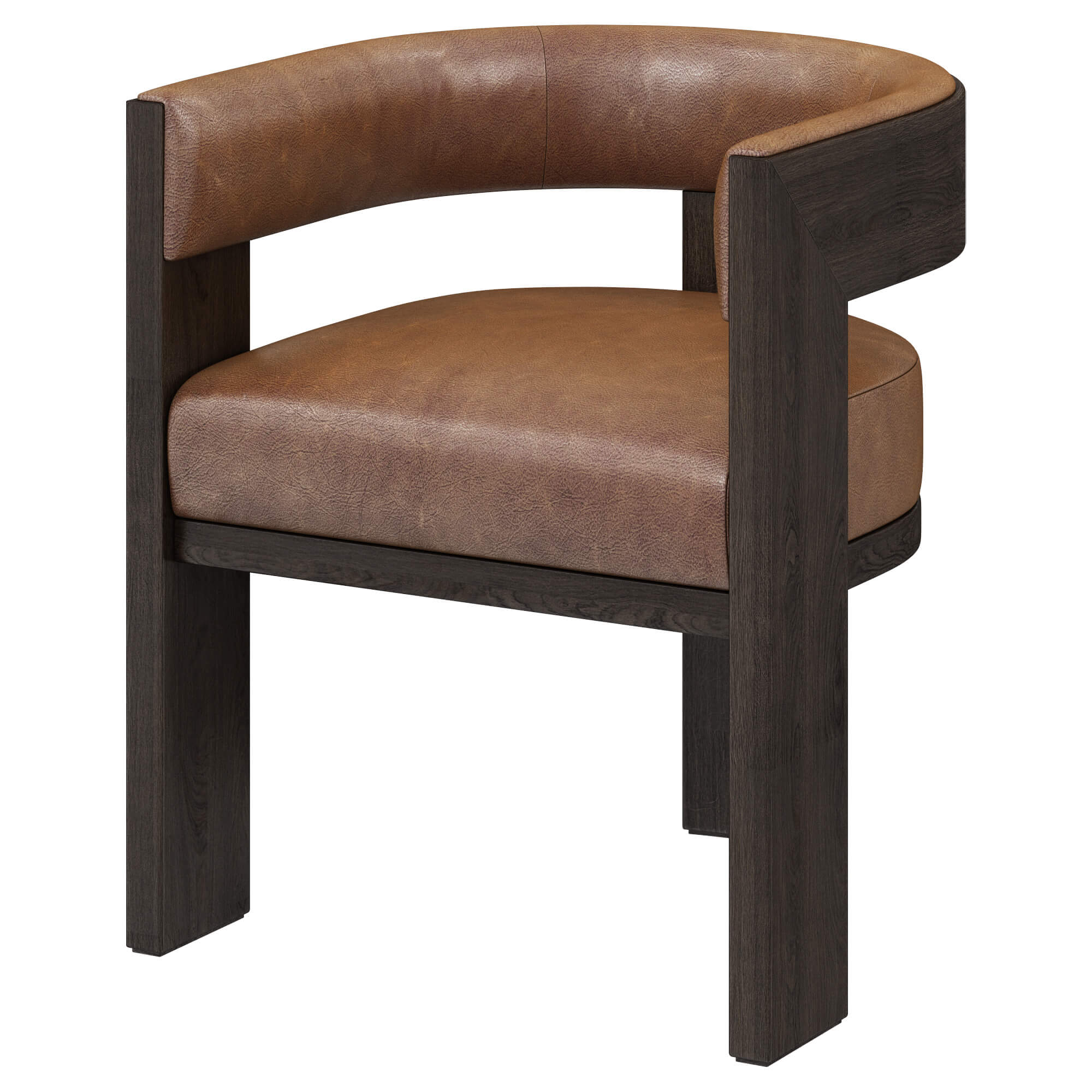 Restoration Hardware Elgin Leather Dining Chair 3D Model by zifir3d