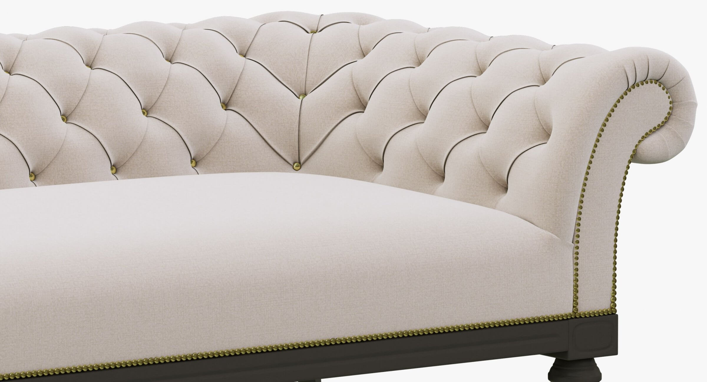 RH Islington Chesterfield Upholstered Sofa 3D Model by zifir3d