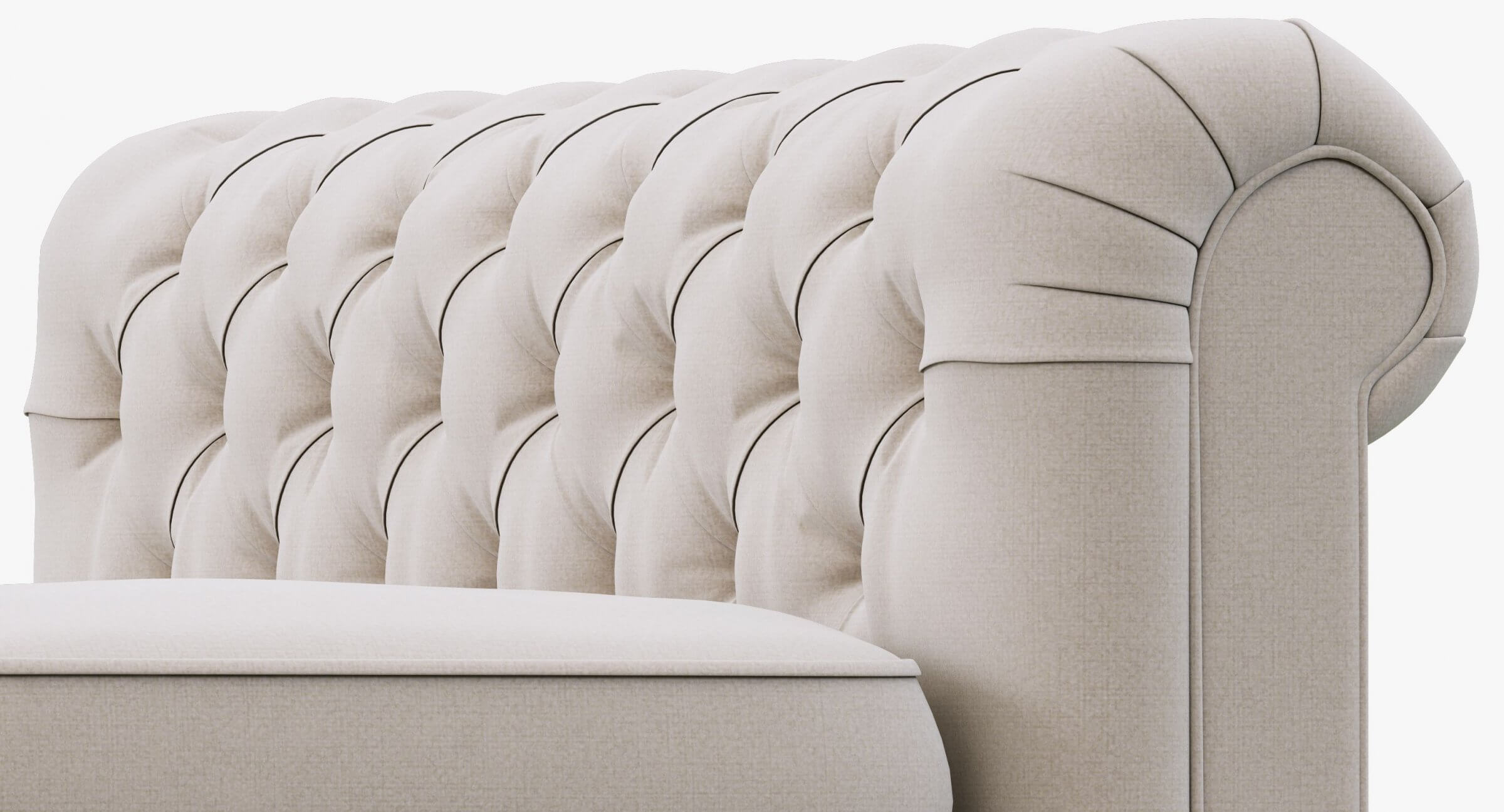 RH Kensington Upholstered Armless Sofa 3D Model by zifir3d