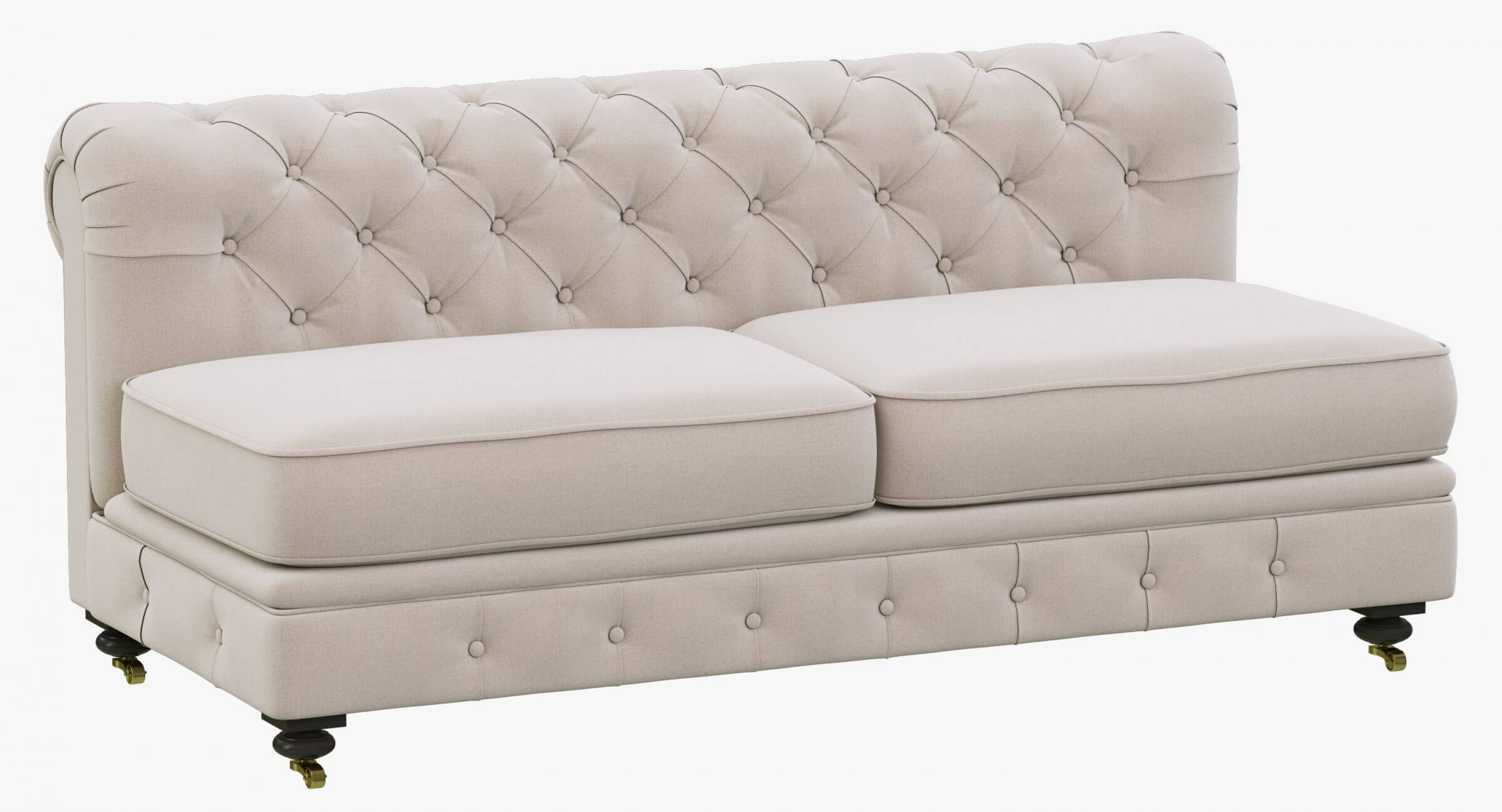 RH Kensington Upholstered Armless Sofa 3D Model by zifir3d
