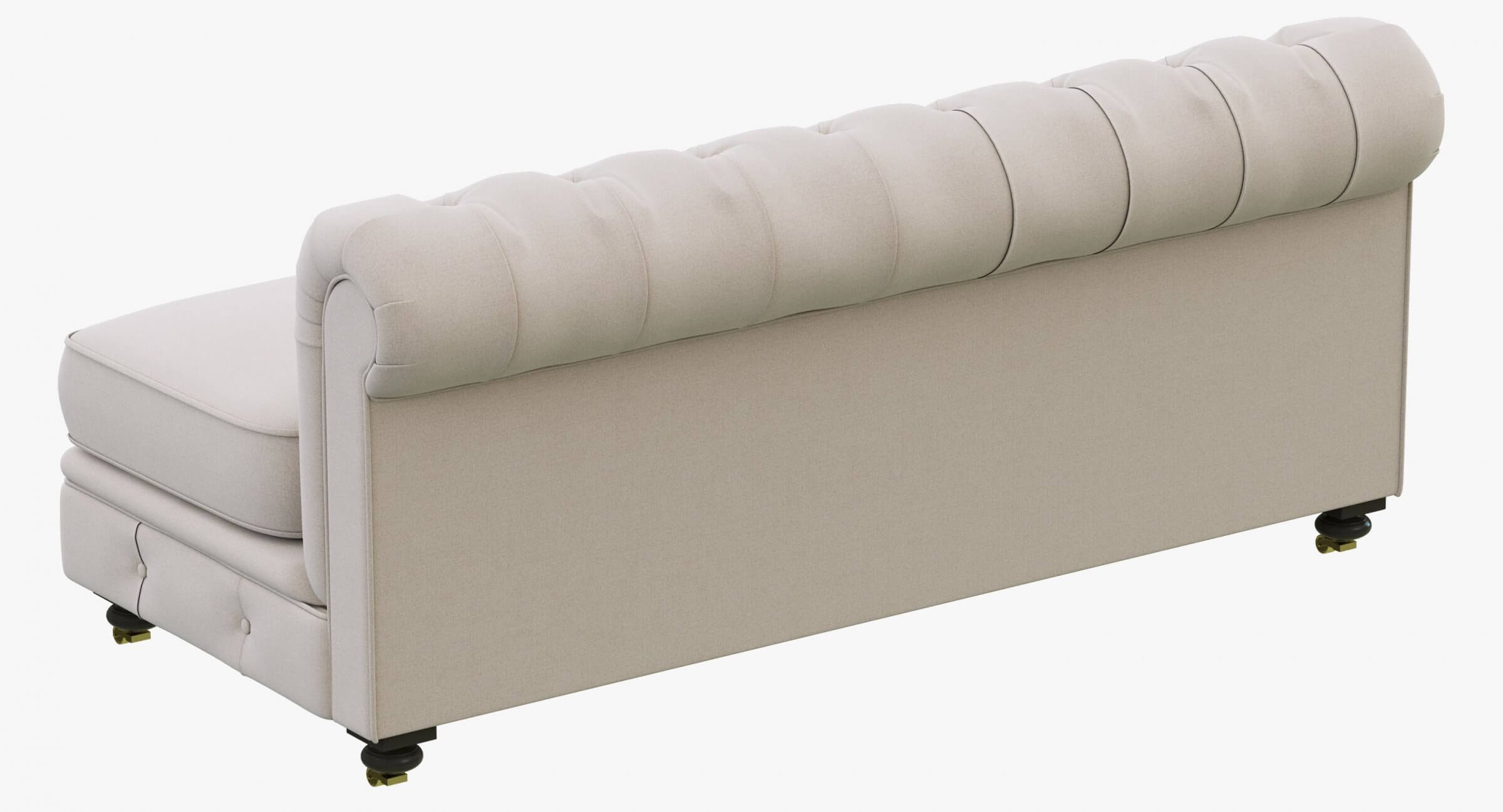 RH Kensington Upholstered Armless Sofa 3D Model by zifir3d