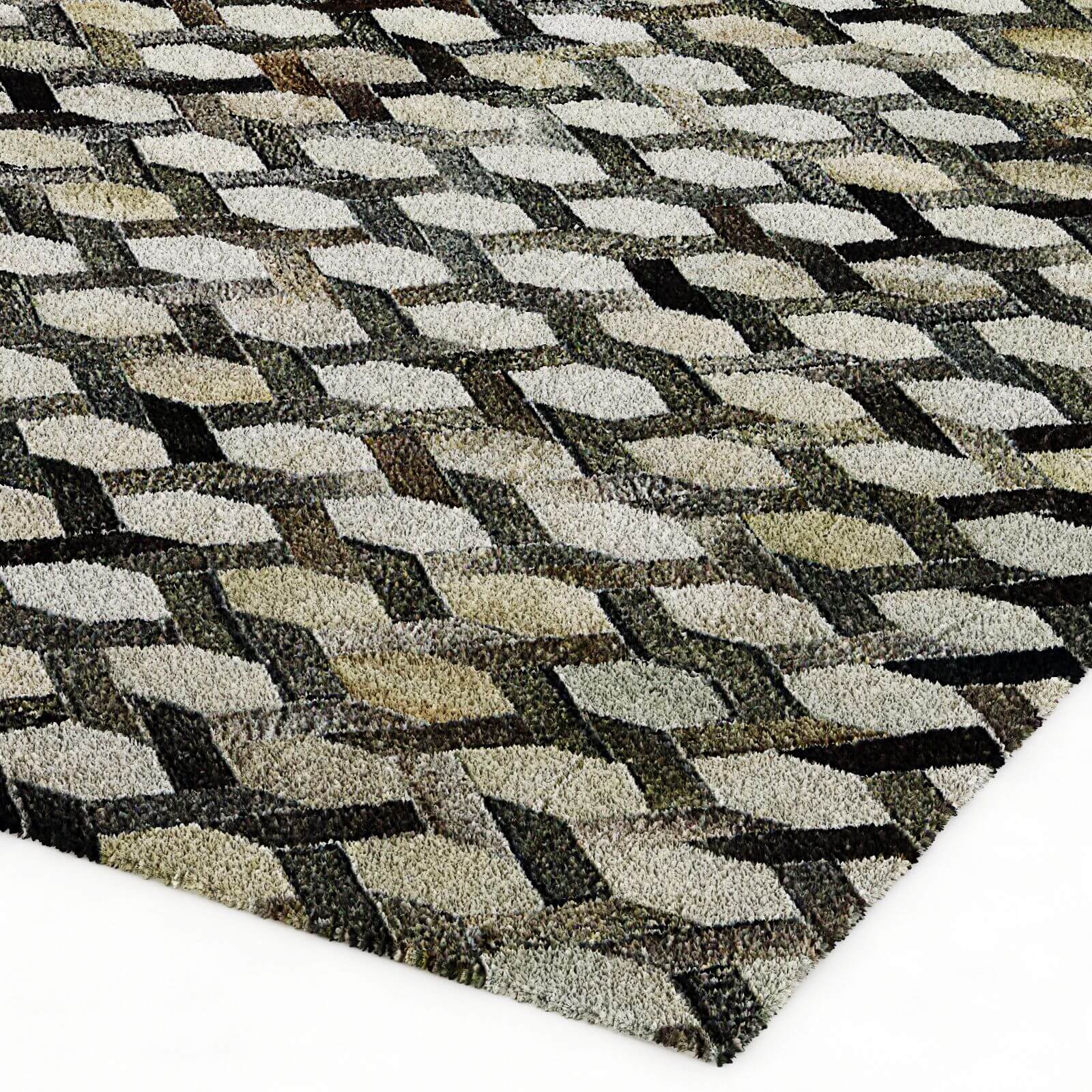 RH Link Cowhide Rug 3D Model by zifir3d