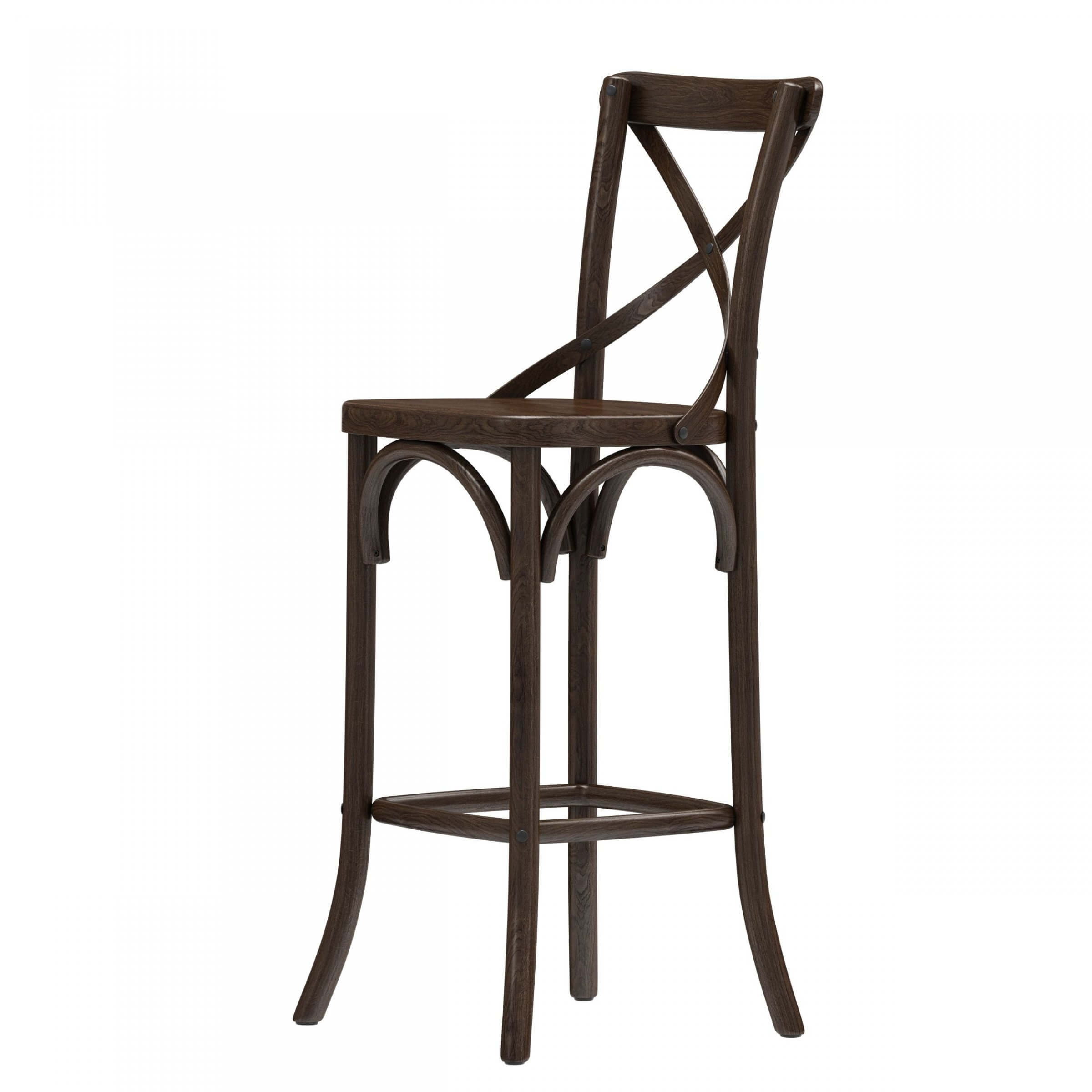 RH Madeleine Armless Stool - 3D Model by zifir3d