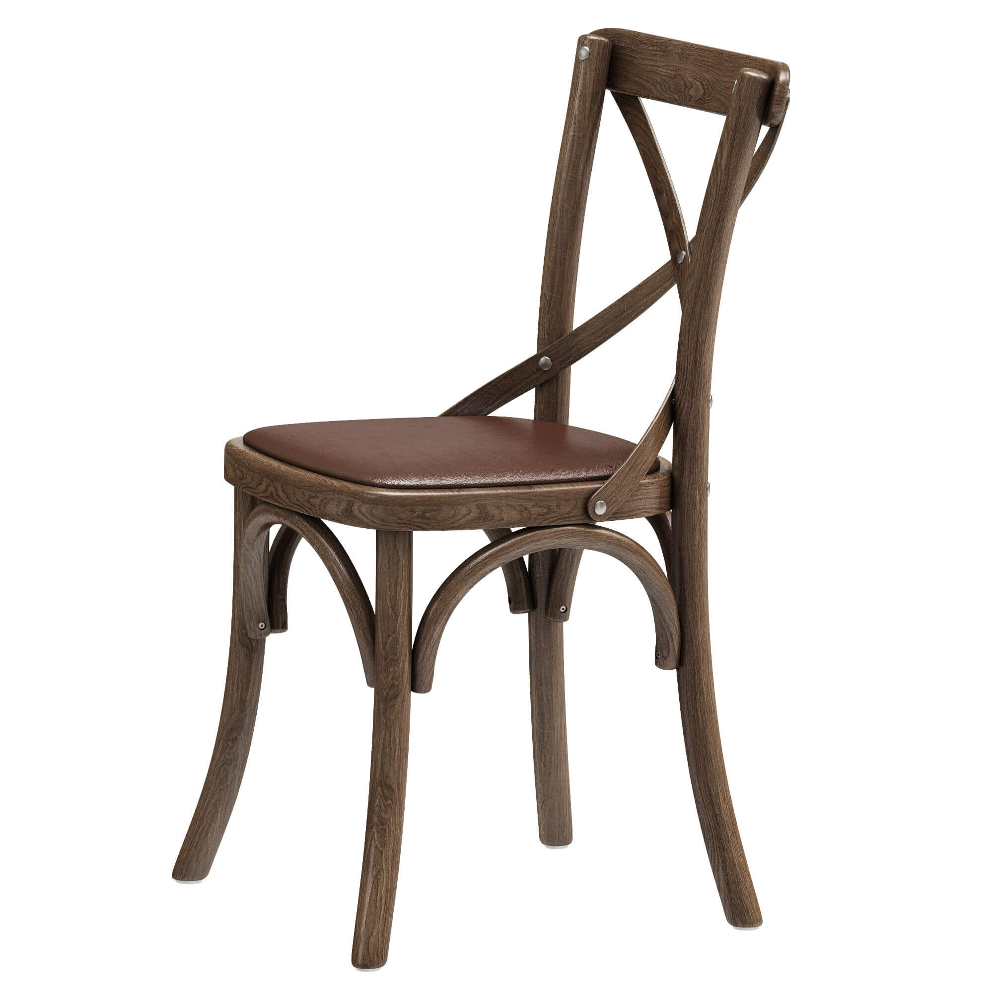 RH Madeleine Leather Side Chair 3D Model by zifir3d