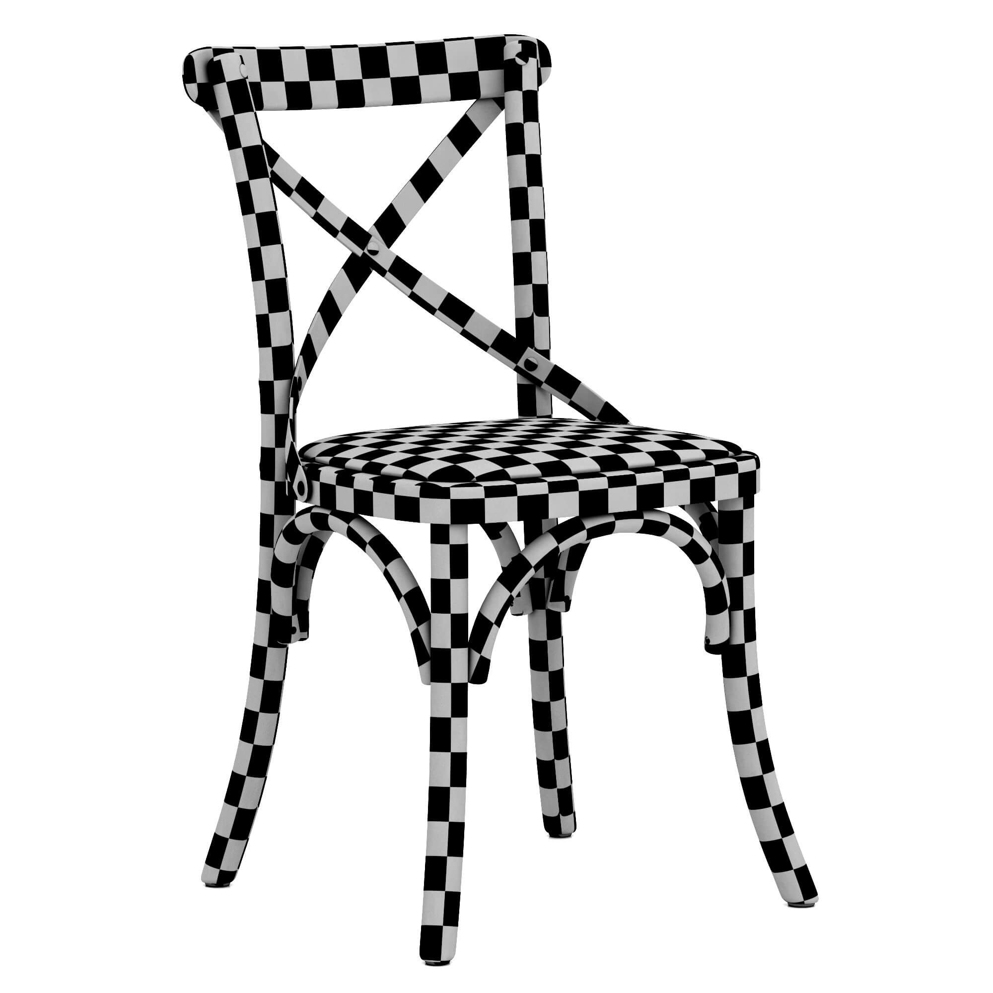 RH Madeleine Leather Side Chair 3D Model by zifir3d